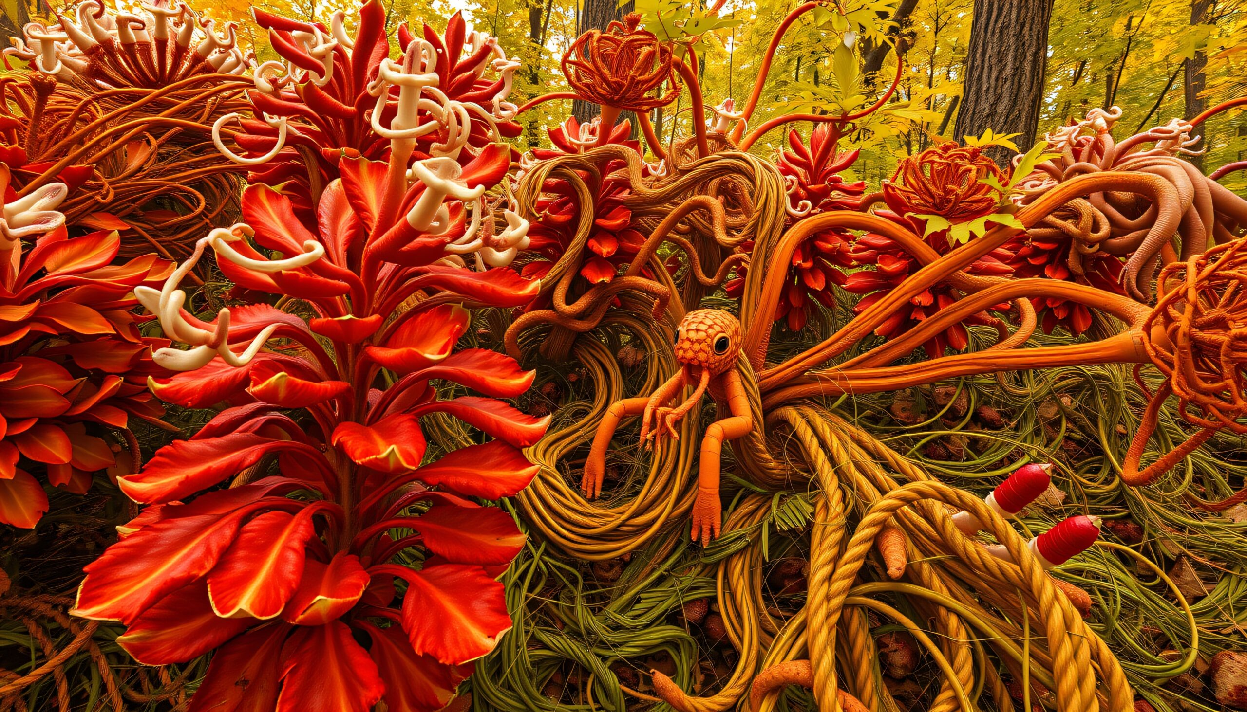 Whimsical Alien Botanical World