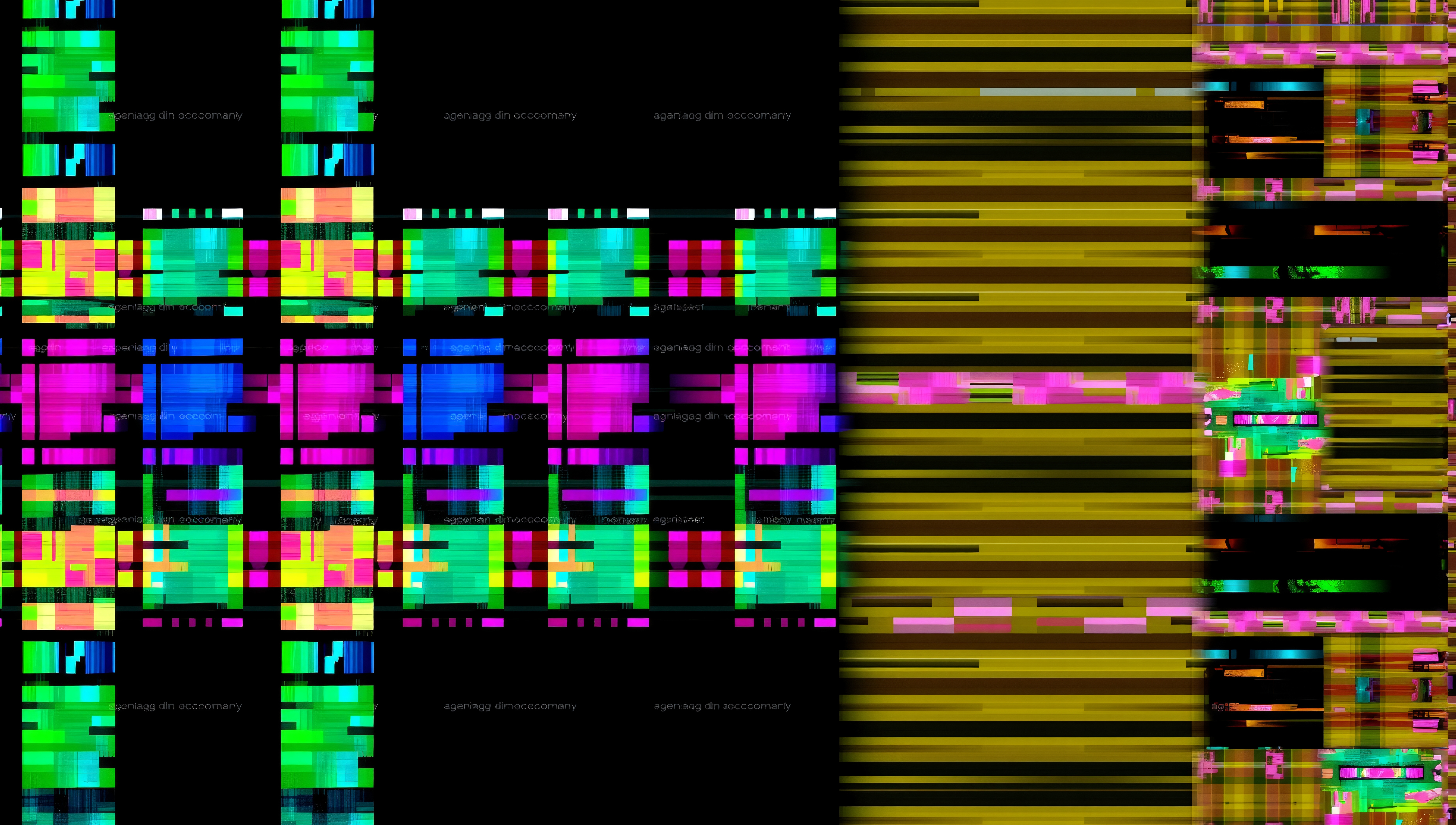 Digital Glitch Colorful Abstract