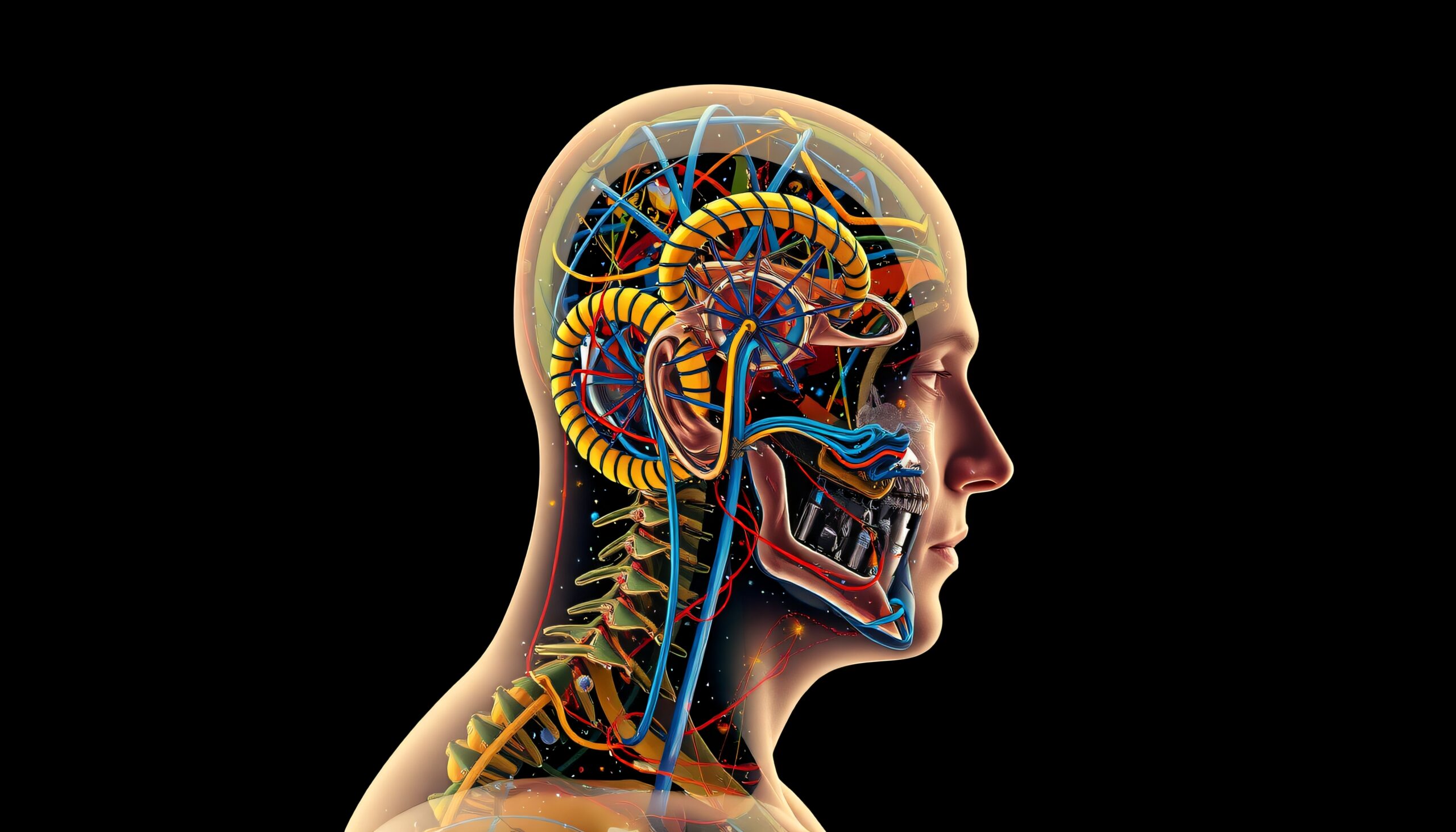 Anatomical Side View Illustration