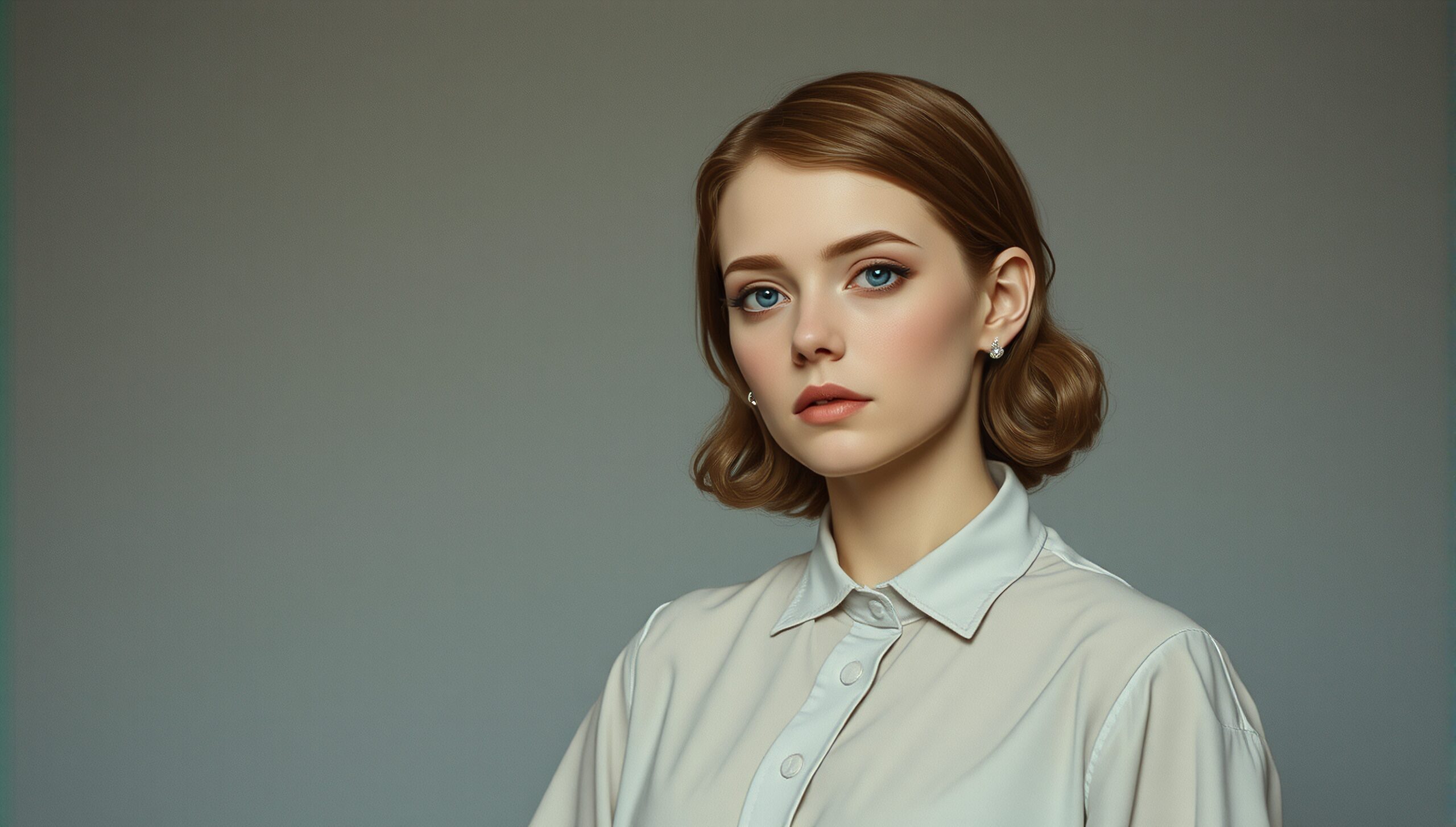 Elegant Woman with Serene Gaze