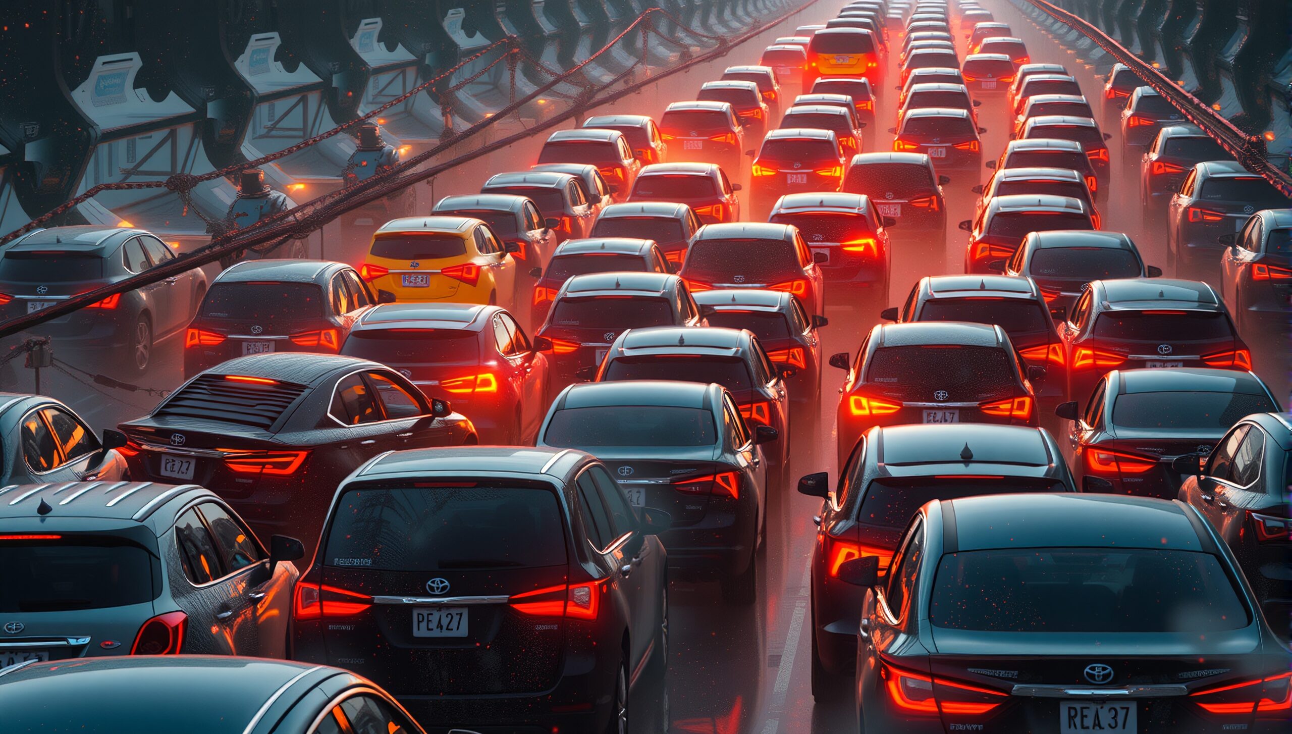 Urban Gridlock at Peak Hour