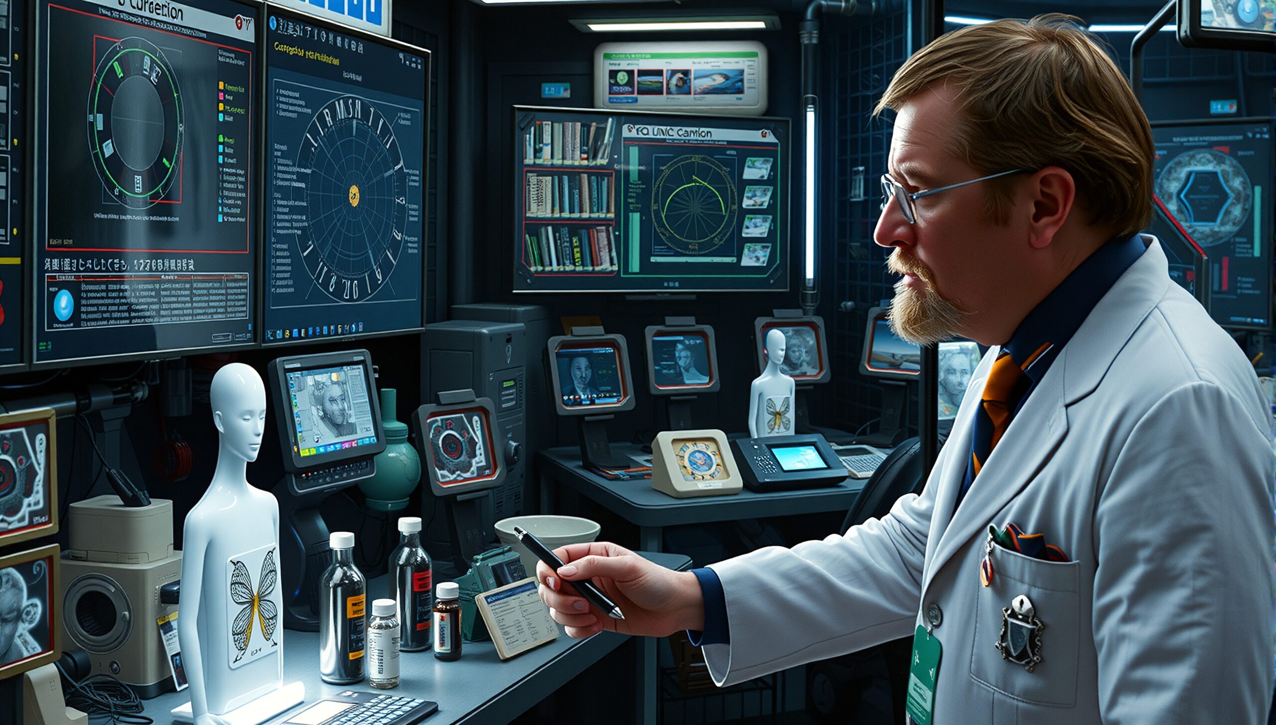 Cutting-edge Research Laboratory Scene