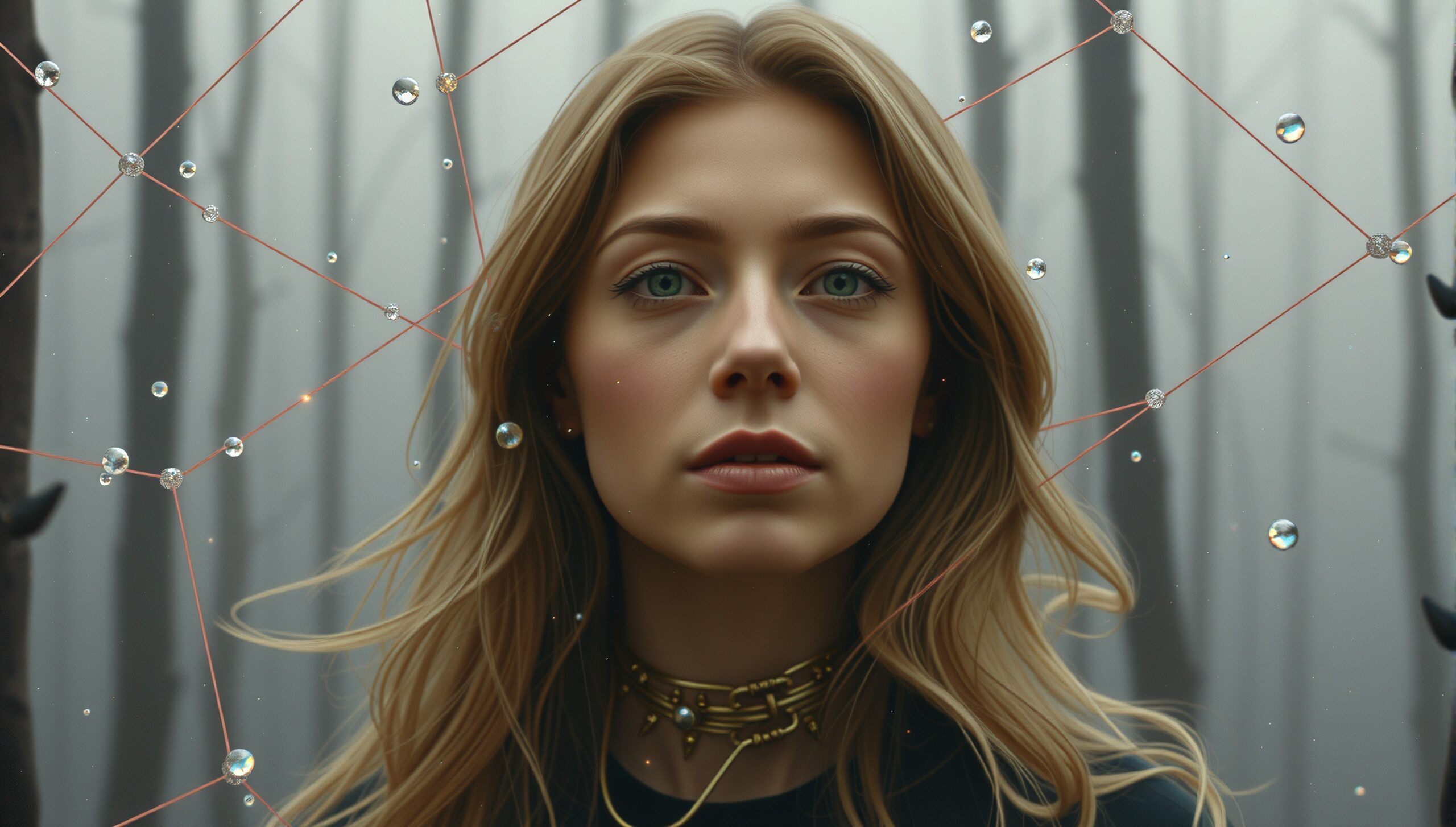 Mystical Forest Geometric Portrait