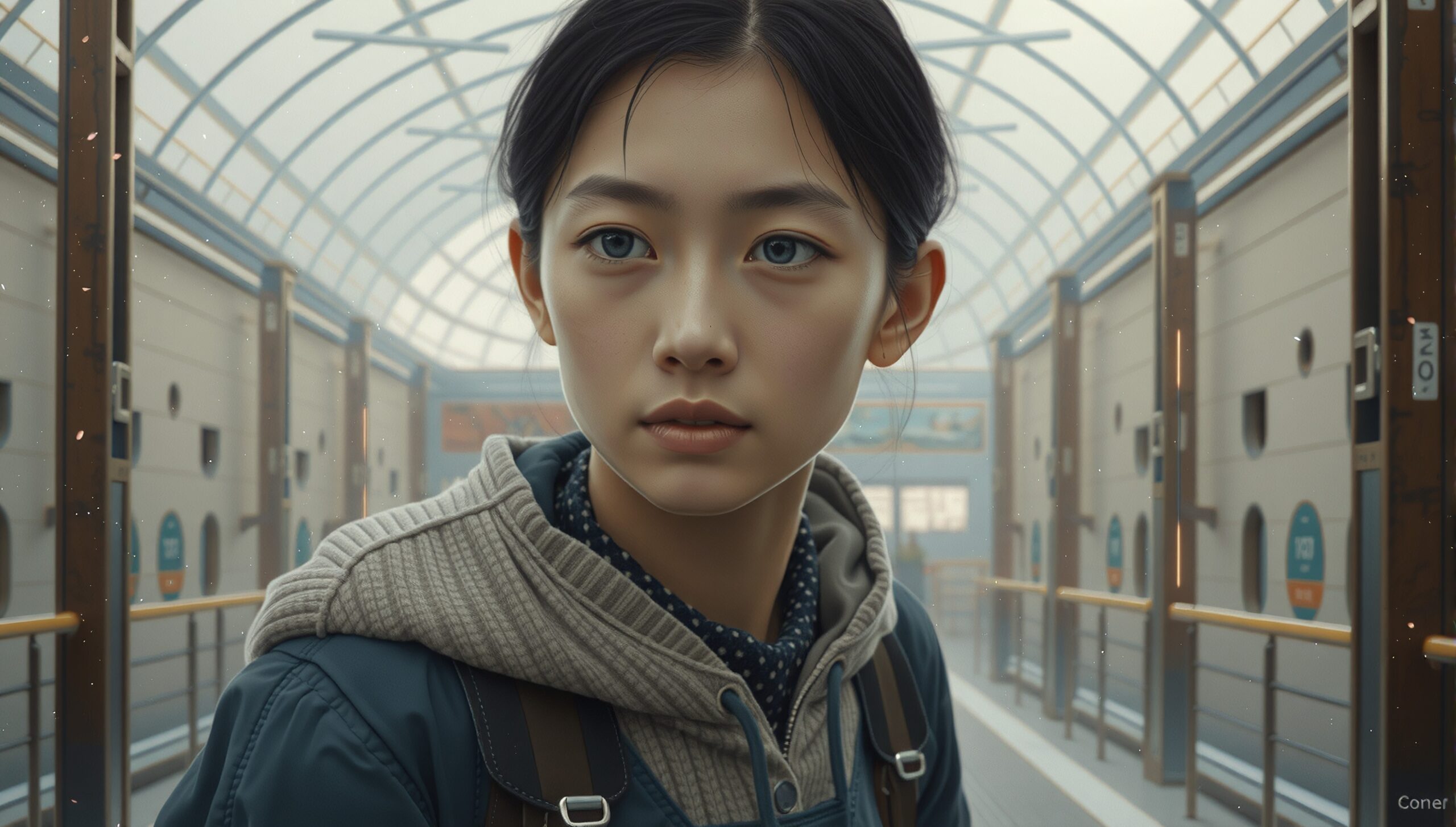 Gazing in Futuristic Setting