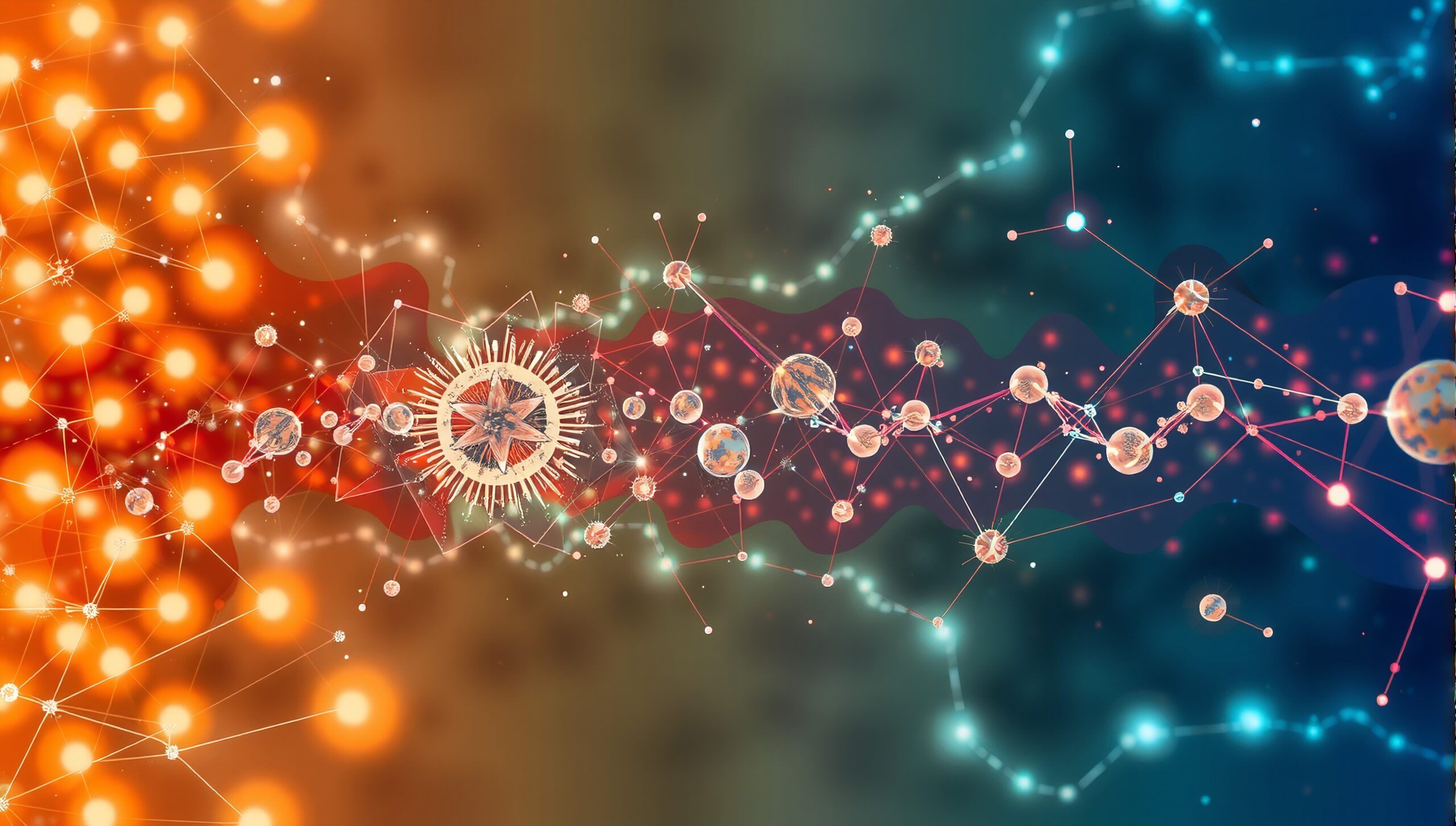 Abstract Scientific Connectivity Art