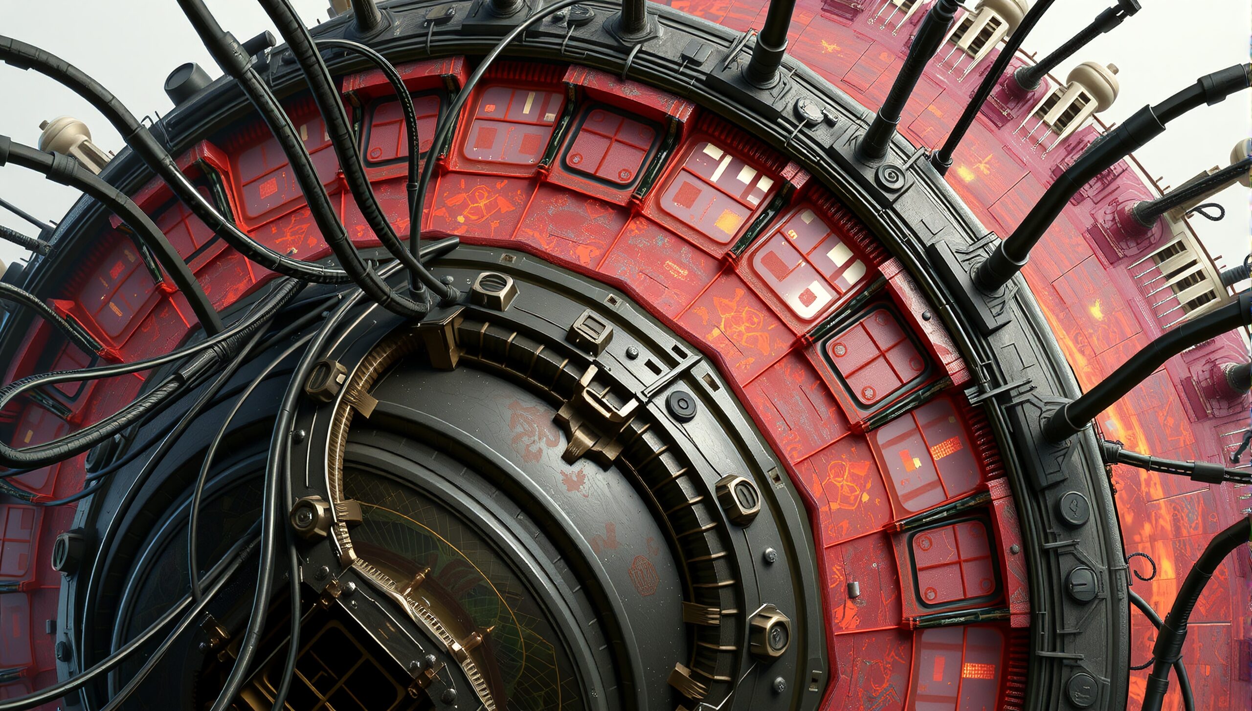 Intricate Circular Mechanical Device