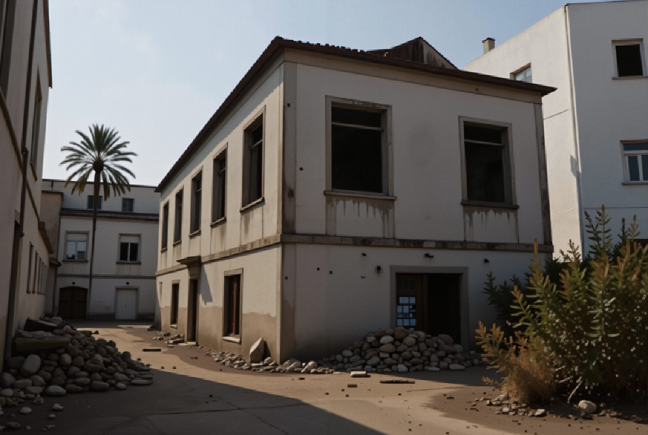 Abandoned building in urban decay