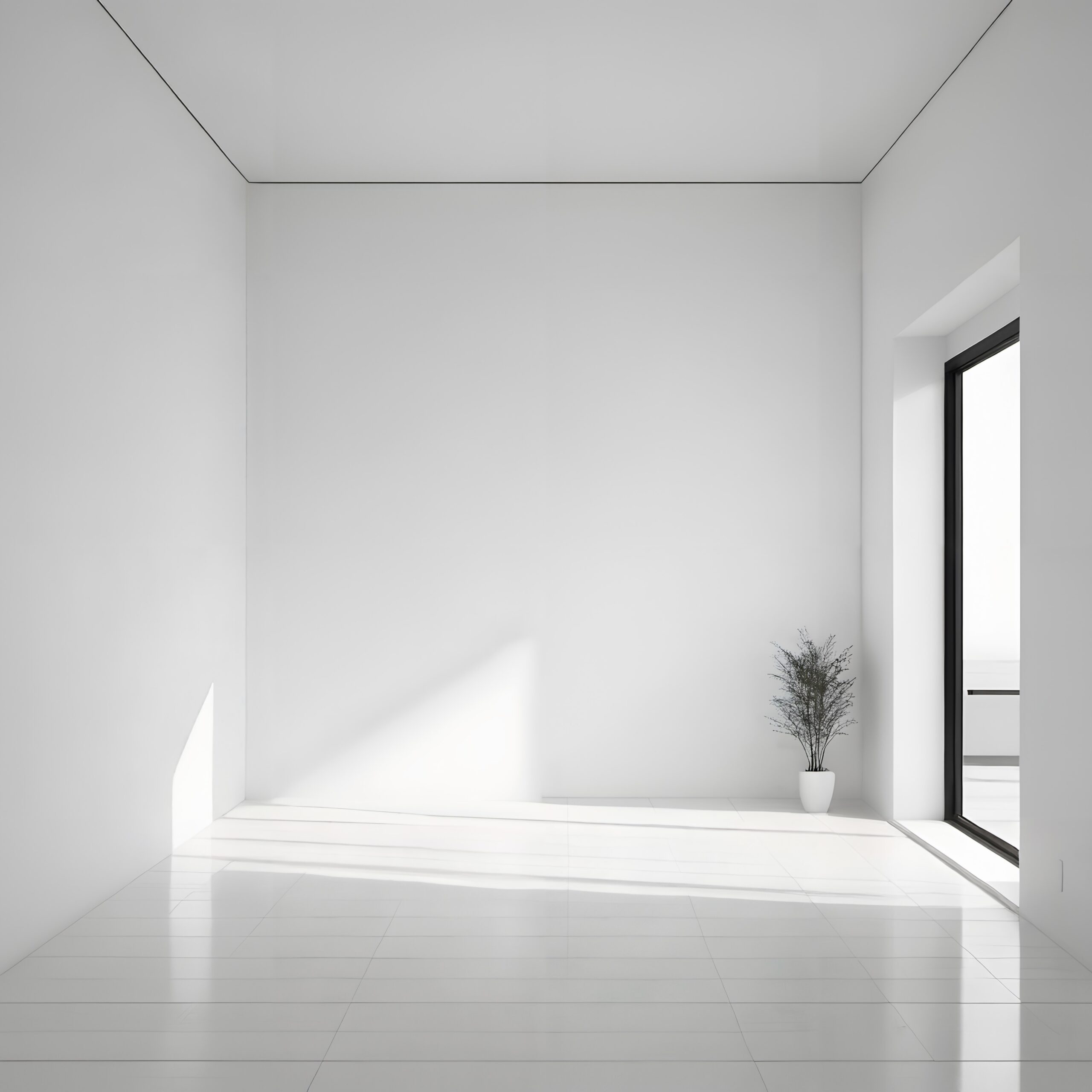 Minimalist Room with Natural Light