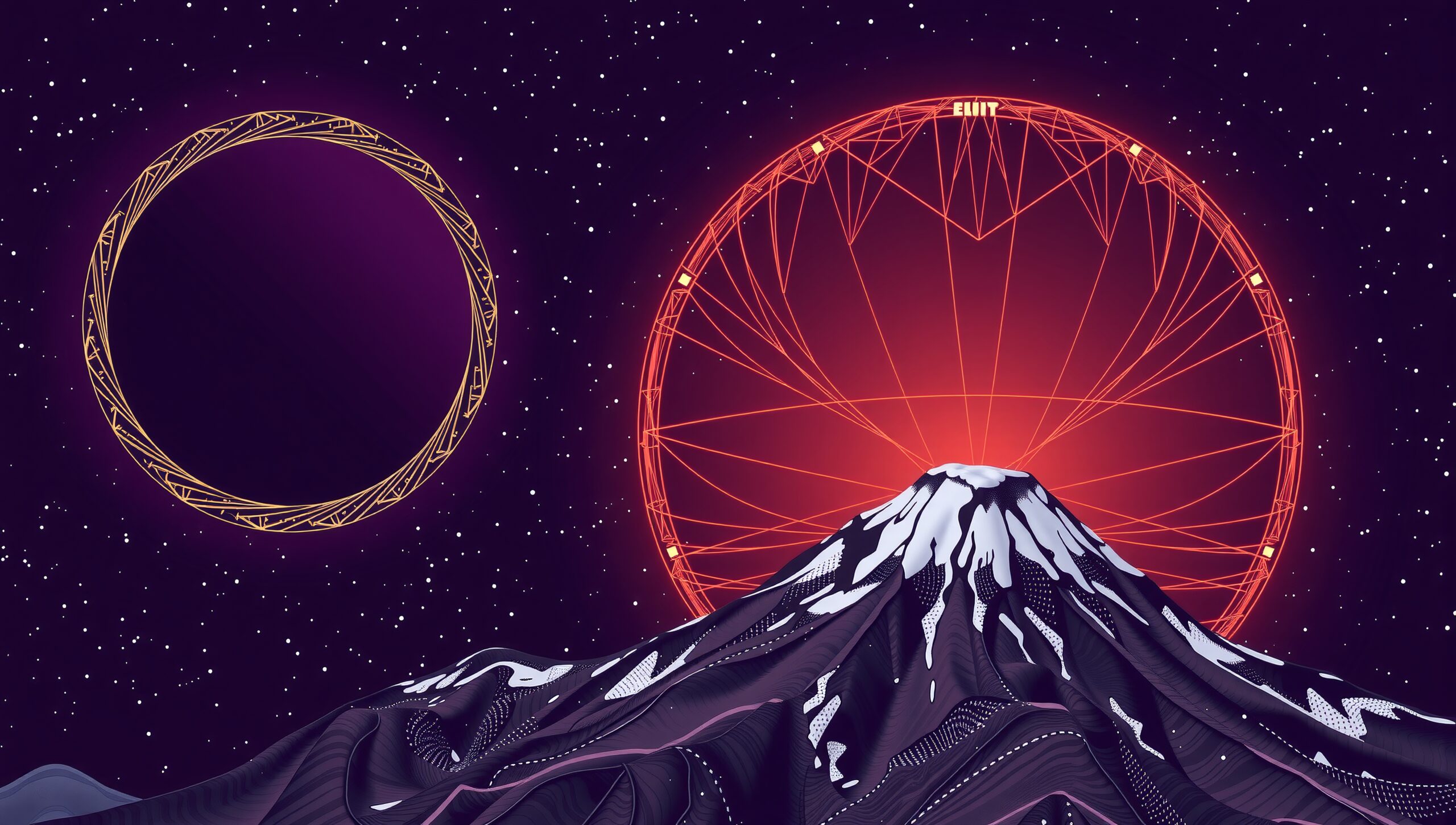 Cosmic Mountain with Celestial Spheres
