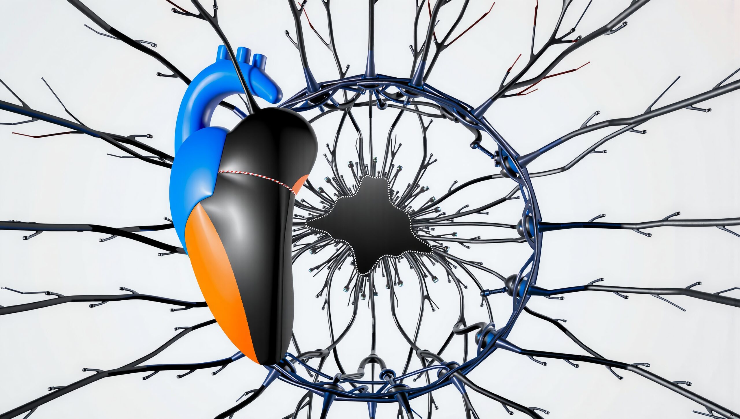 Futuristic Heart and Network Design