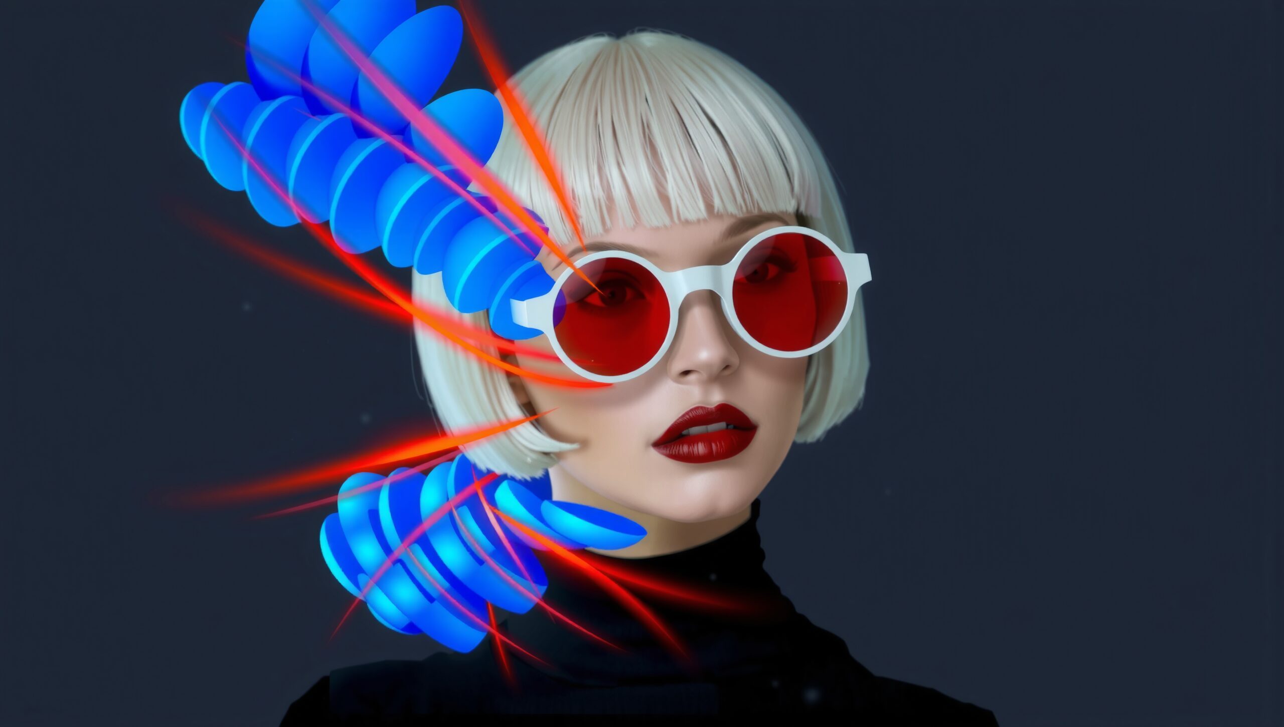 Futuristic Fashion and Light Art