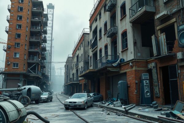 Foggy Post-Apocalyptic Urban Street