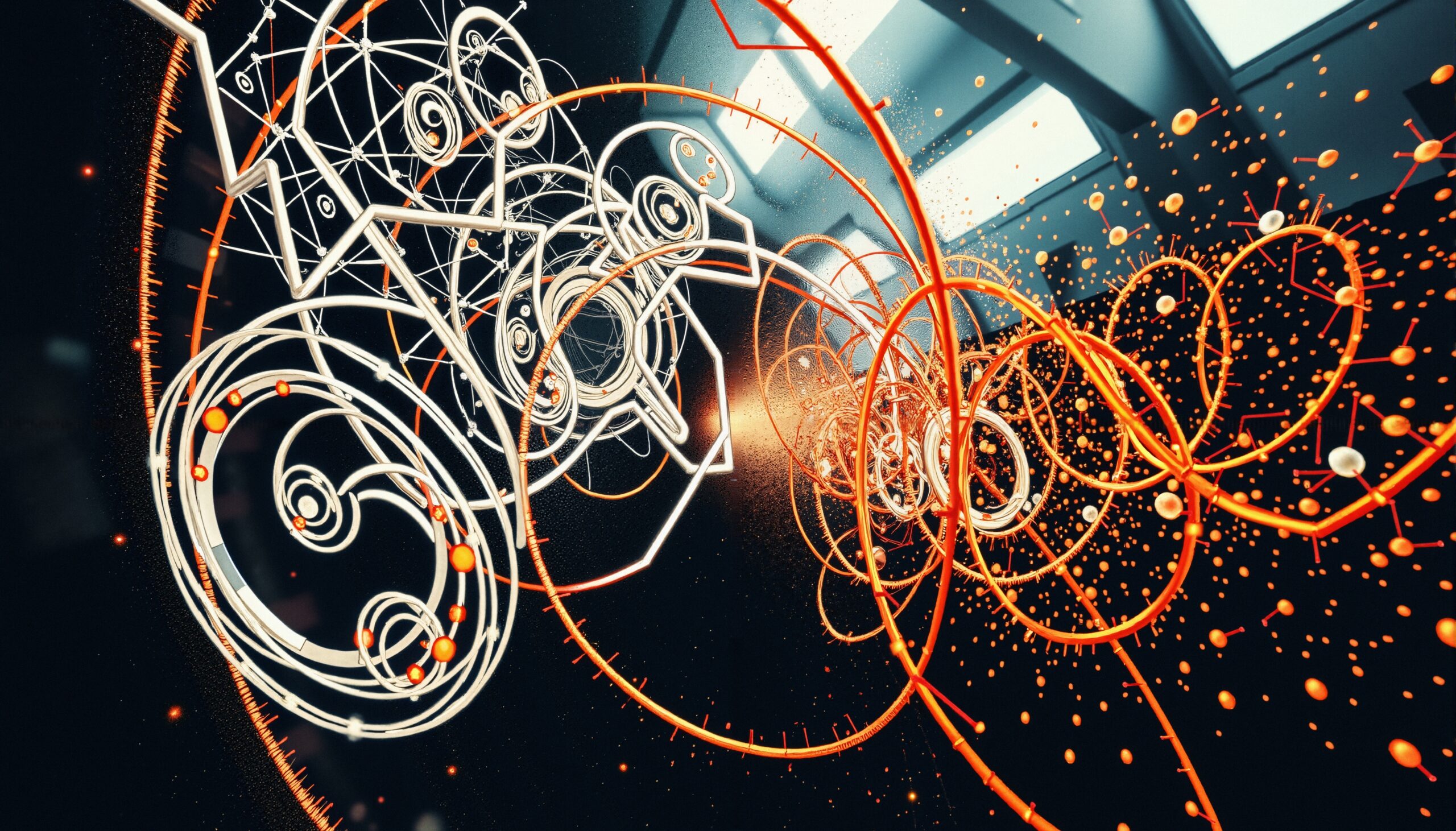 Vibrant Geometric Spiral Abstract