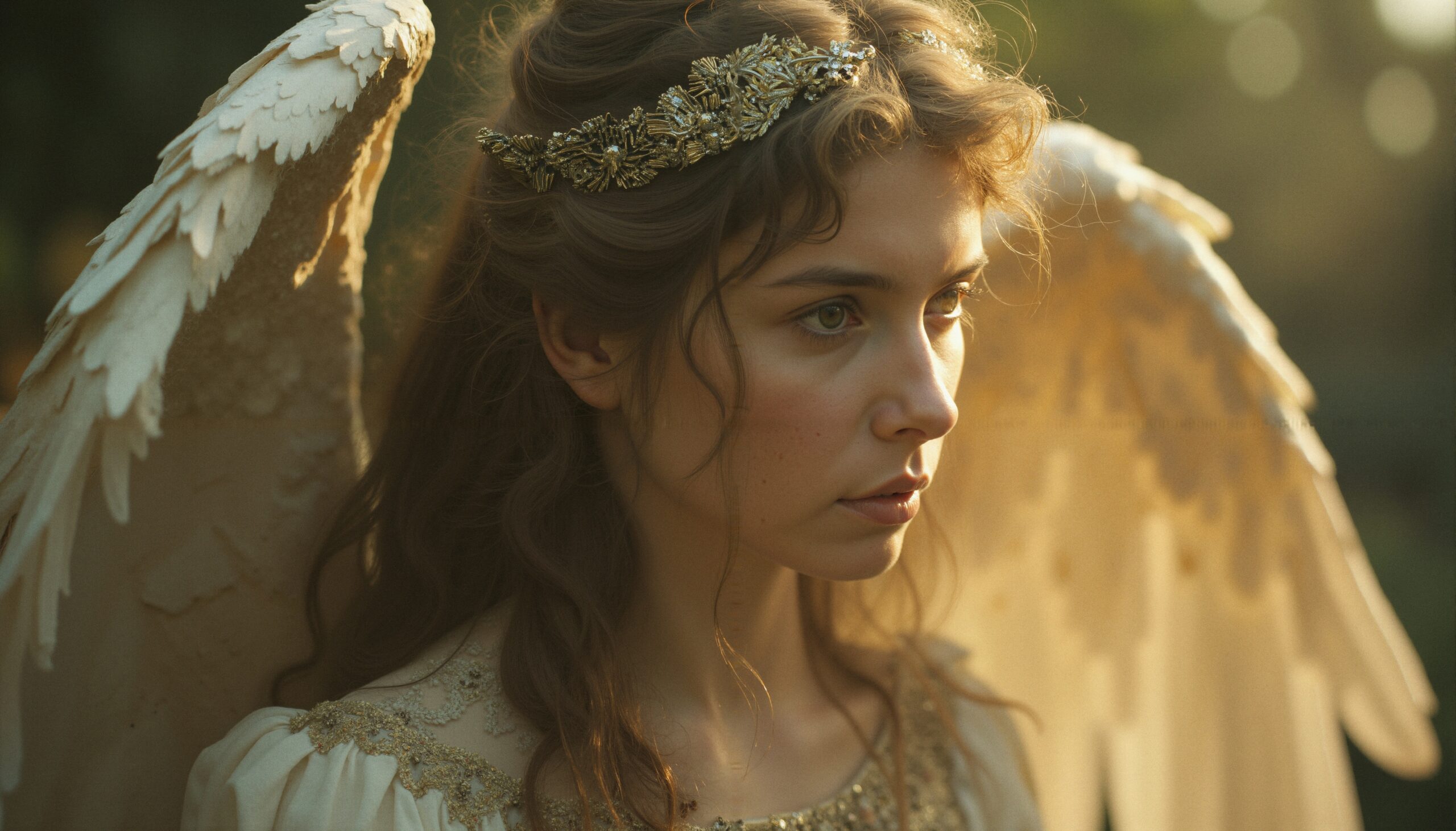 Angelic Figure in Golden Light