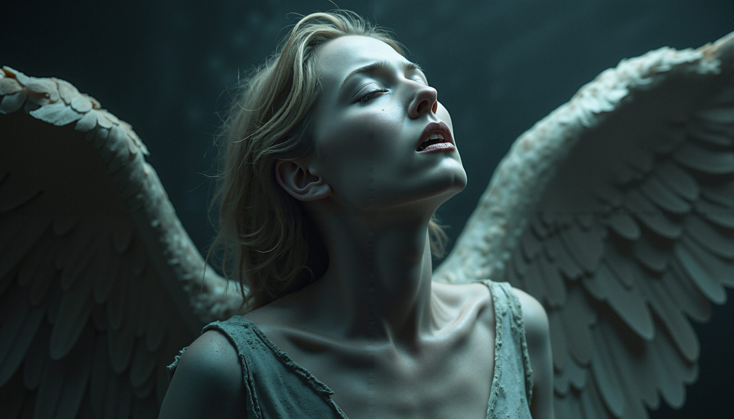 Transcendent Angelic Portrait in Peace