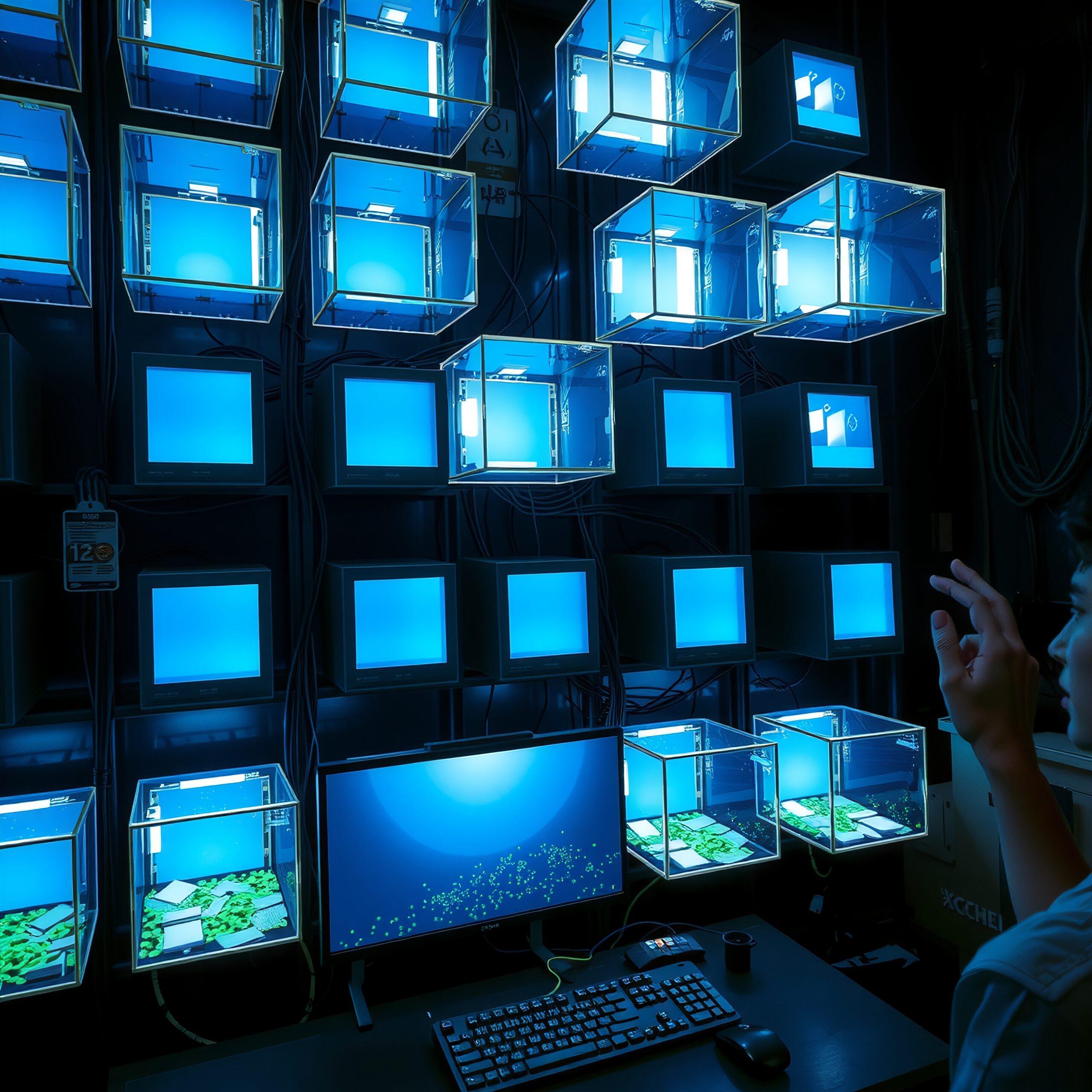 Futuristic Digital Ecosystem Setup