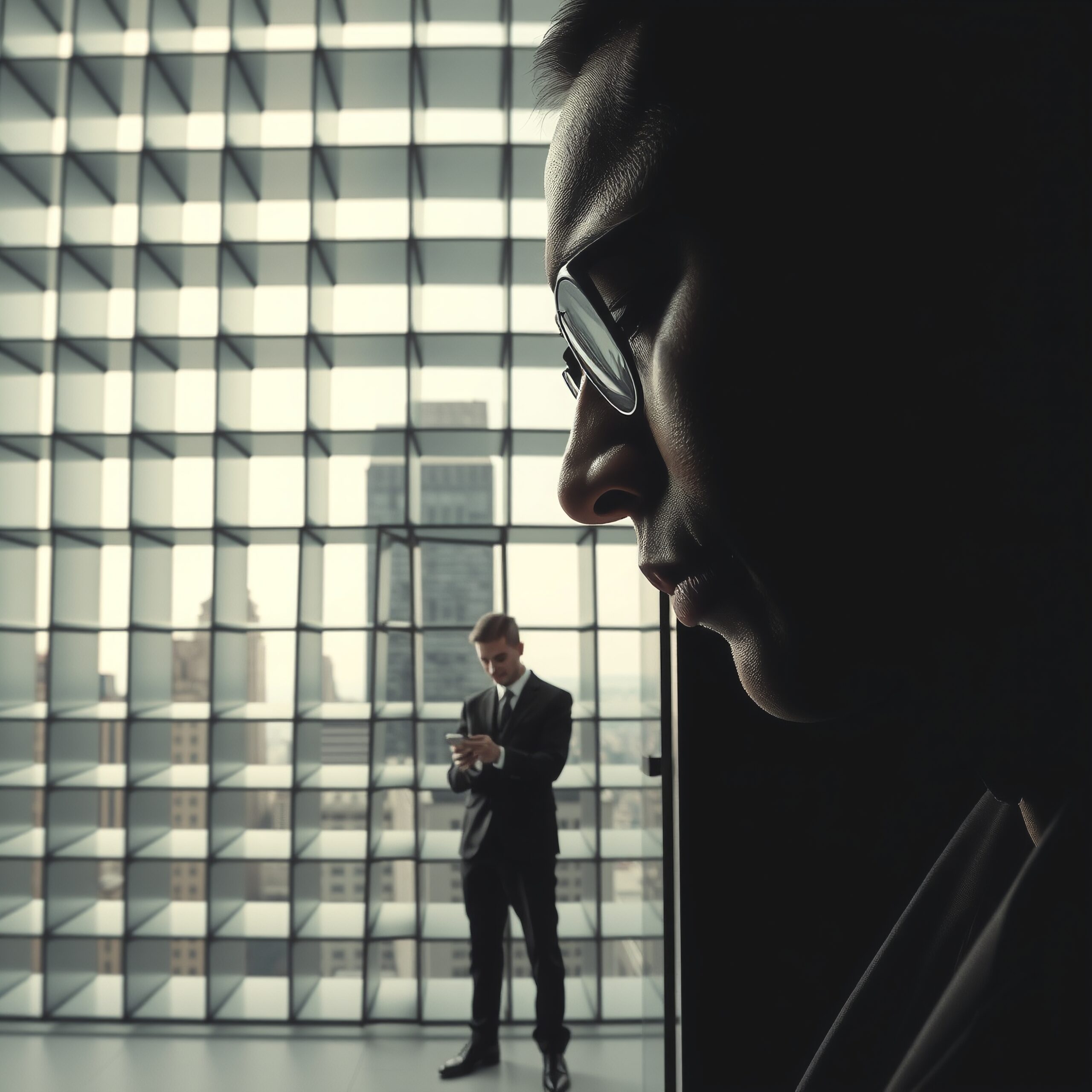 Office View with Two Individuals