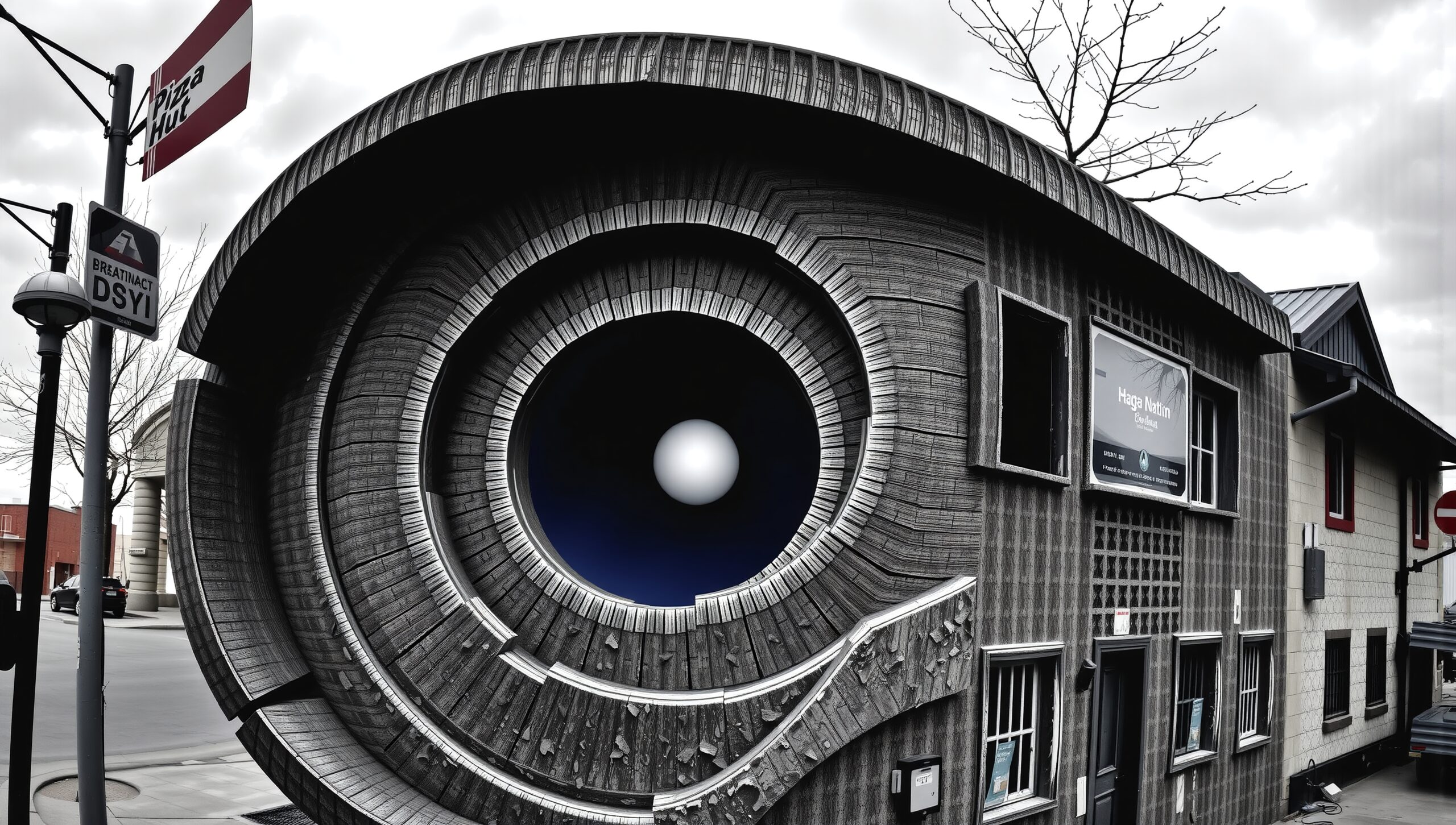 Surreal Eye-Shaped Building Facade