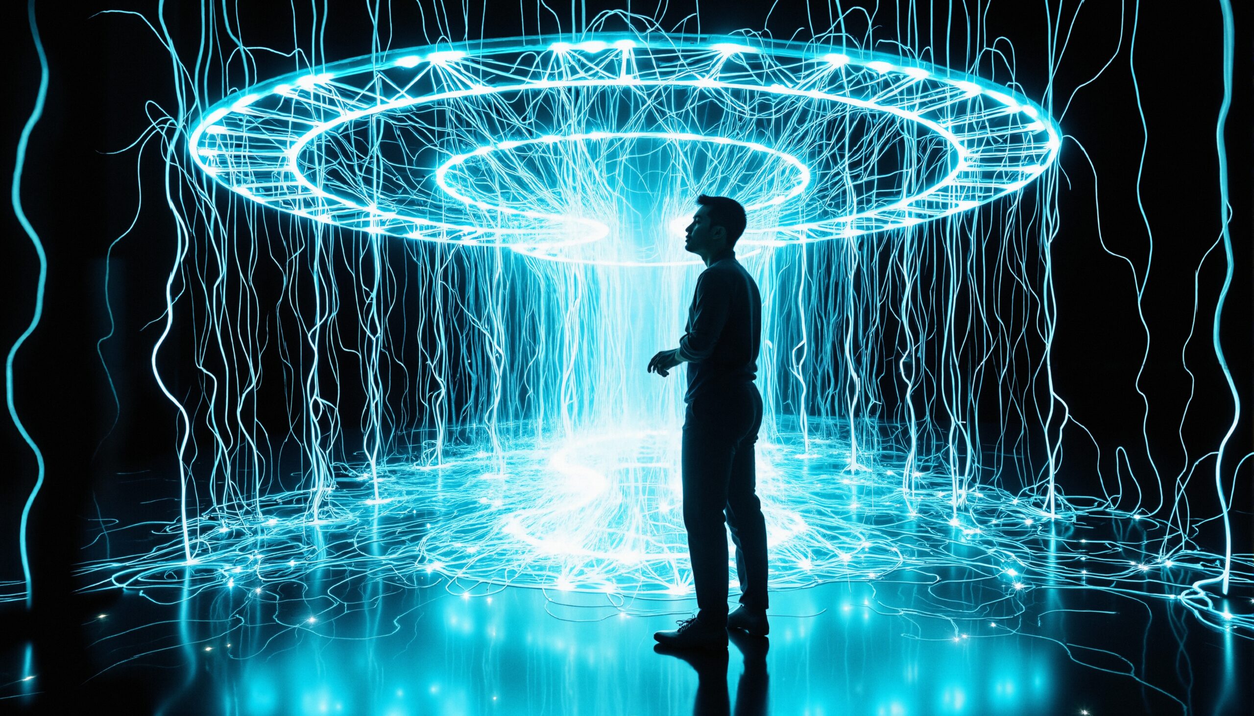Neon Lights Ignite Futuristic Vision