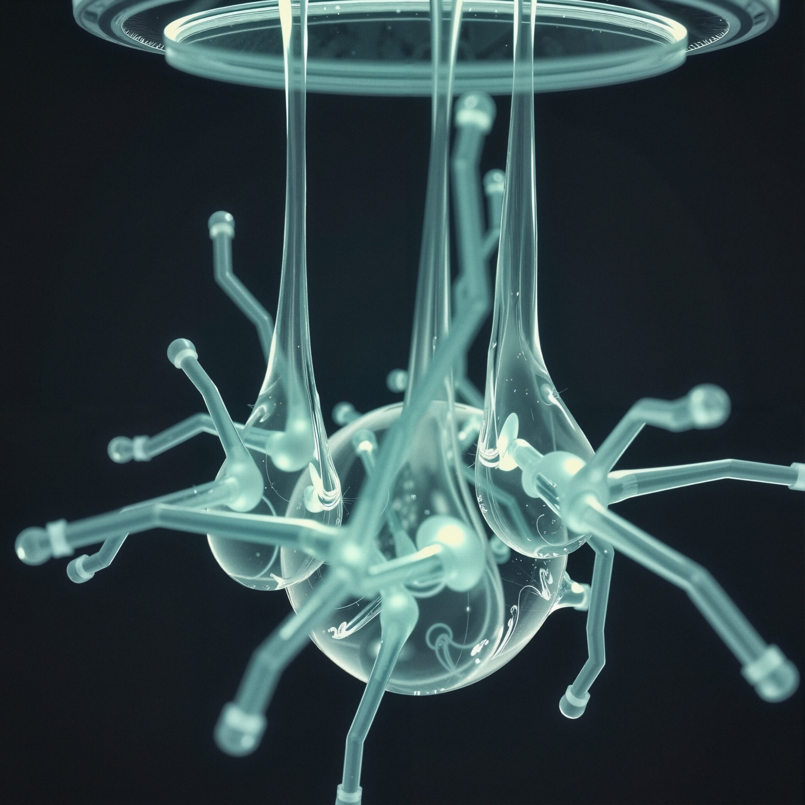 Futuristic Hanging Glass Structure