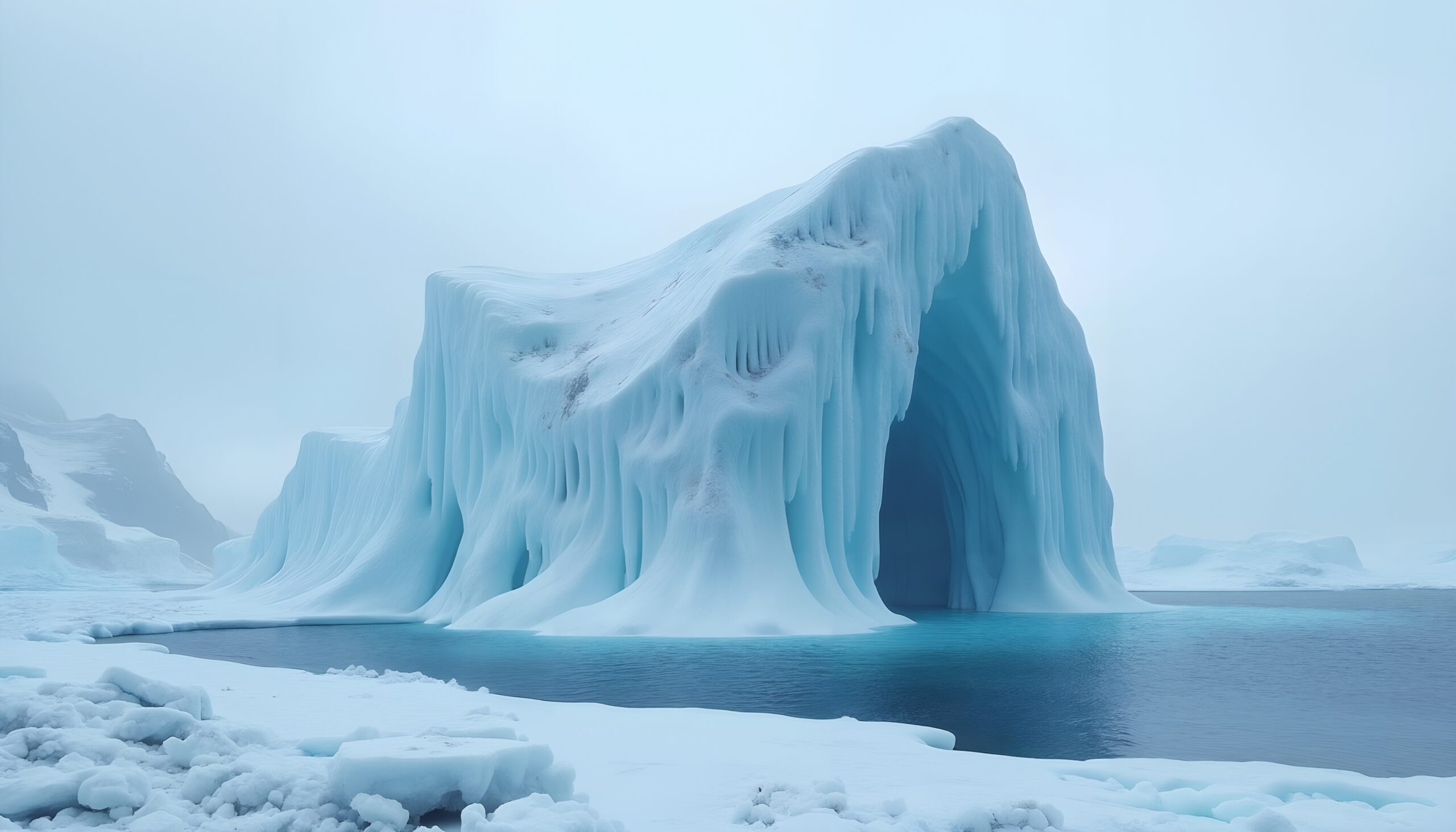 Majestic Iceberg in Serene Arctic