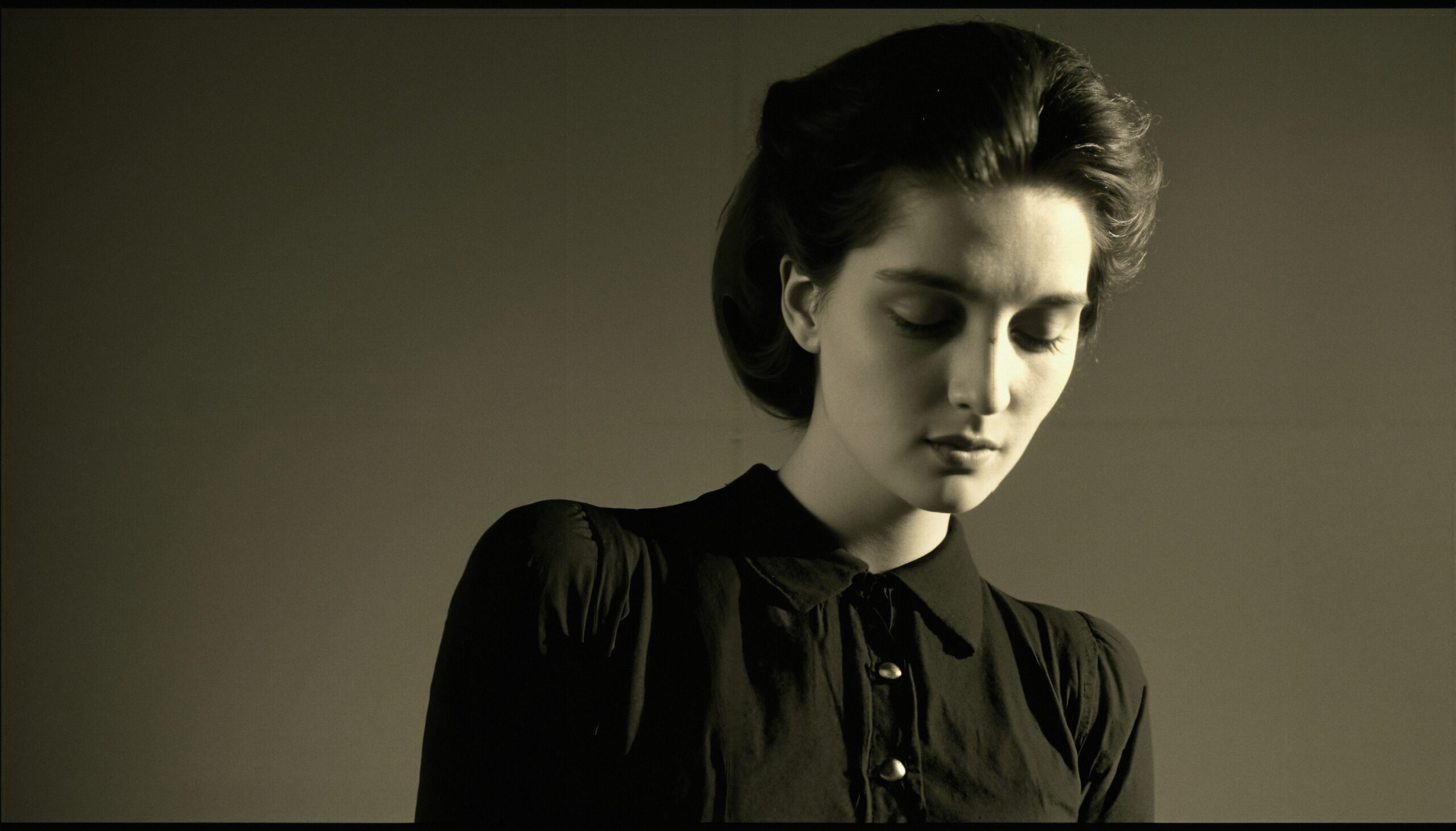 Reflective Portrait of Young Woman