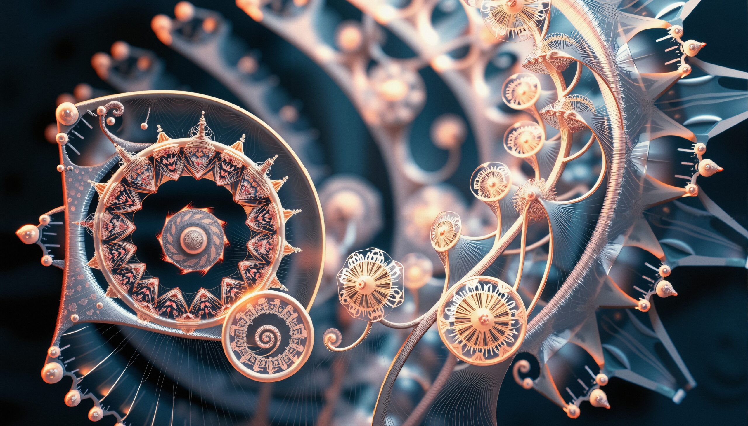 Fractal Symmetry and Spirals