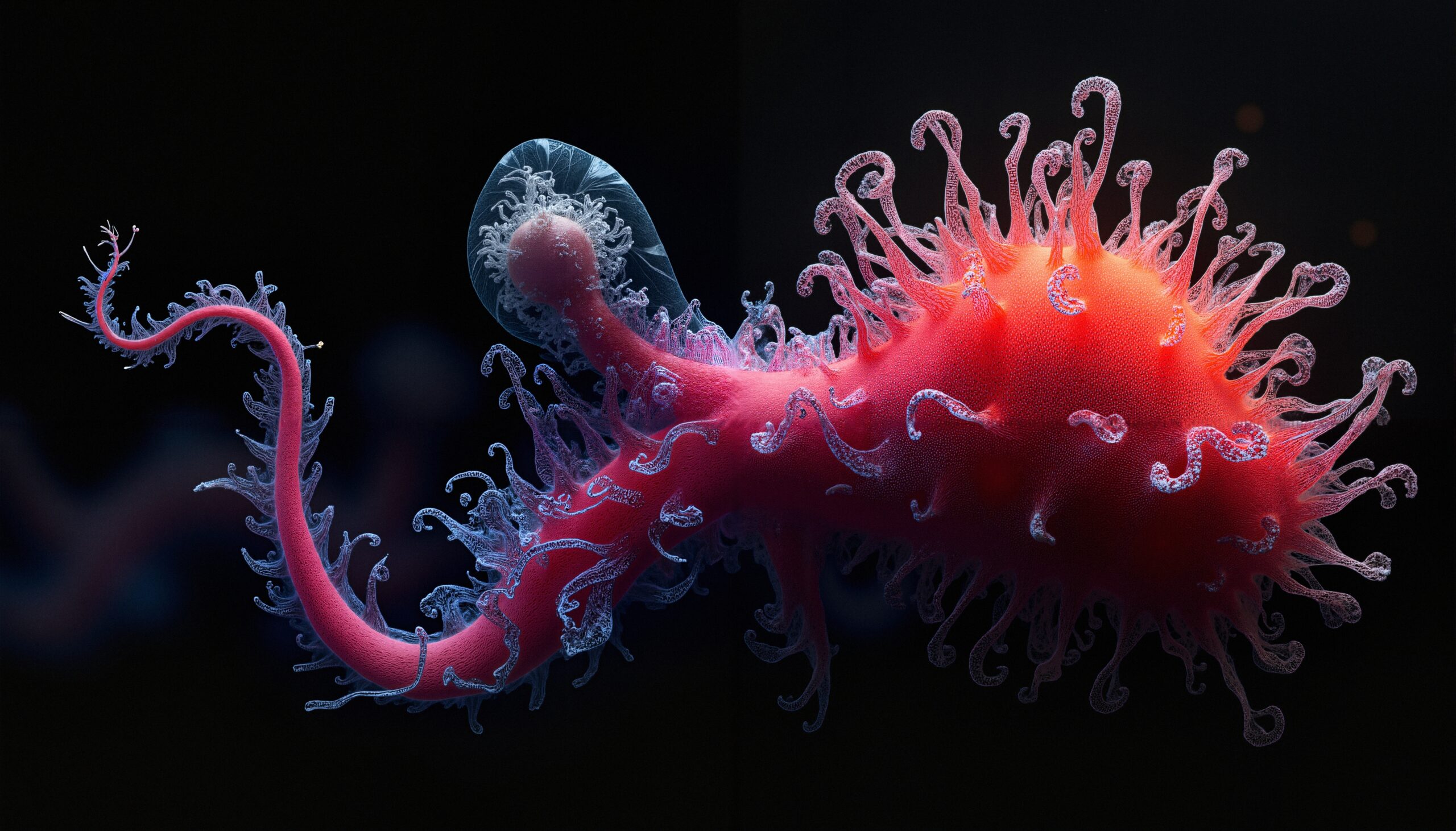 Abstract Microscopic Alien Structure