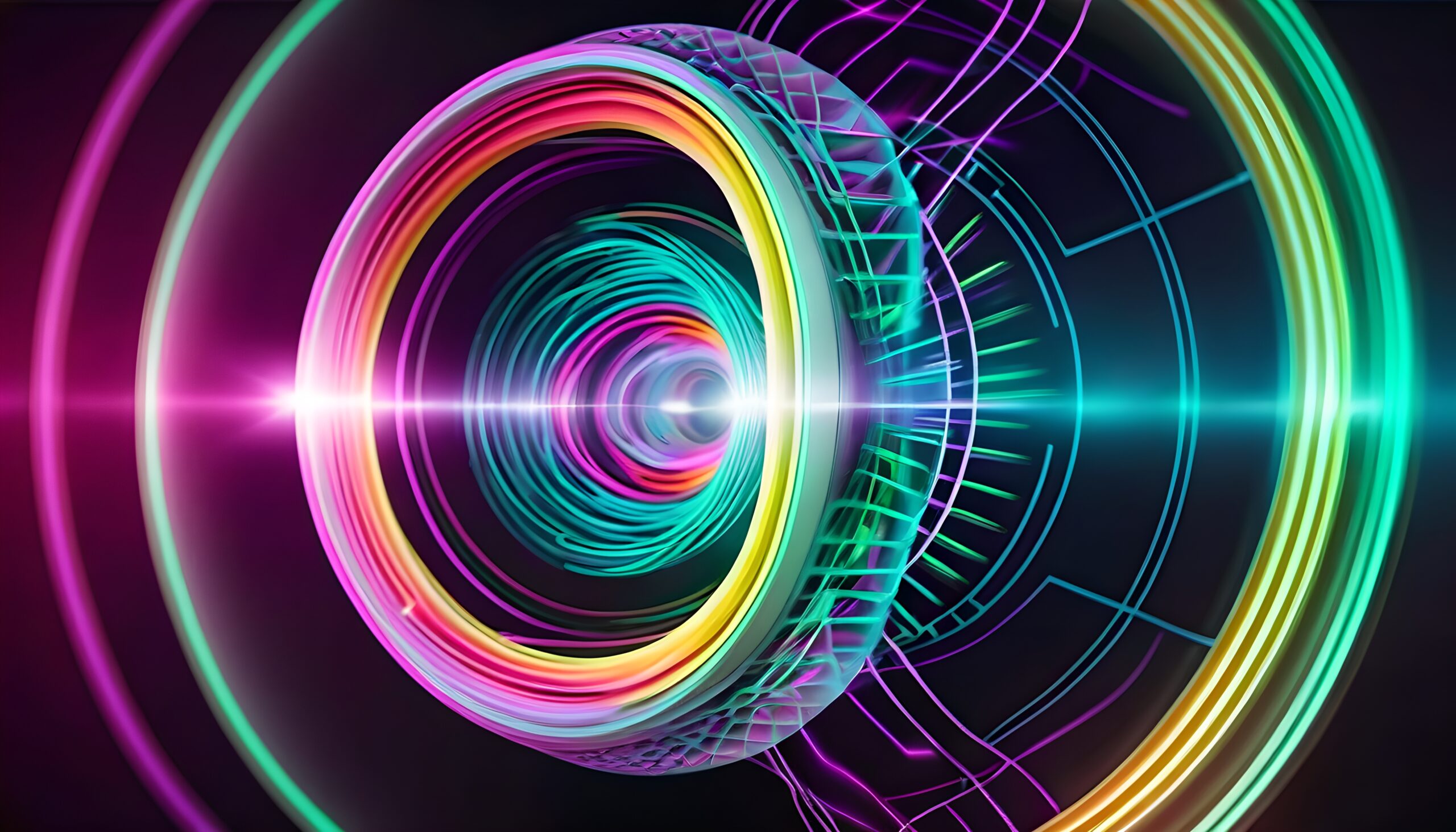 Vibrant Futuristic Abstract Design