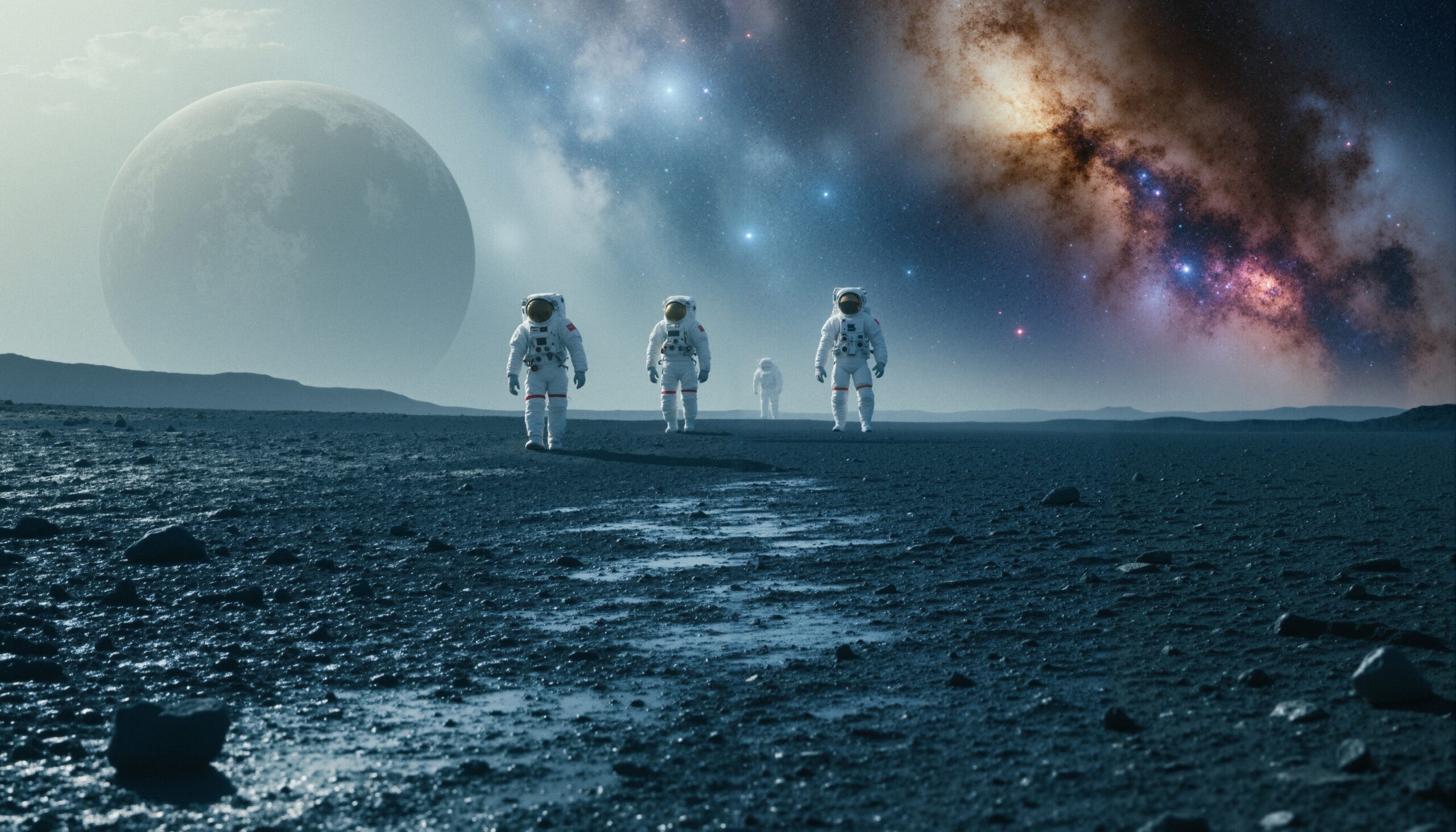 Astronauts Explore a Cosmic Landscape