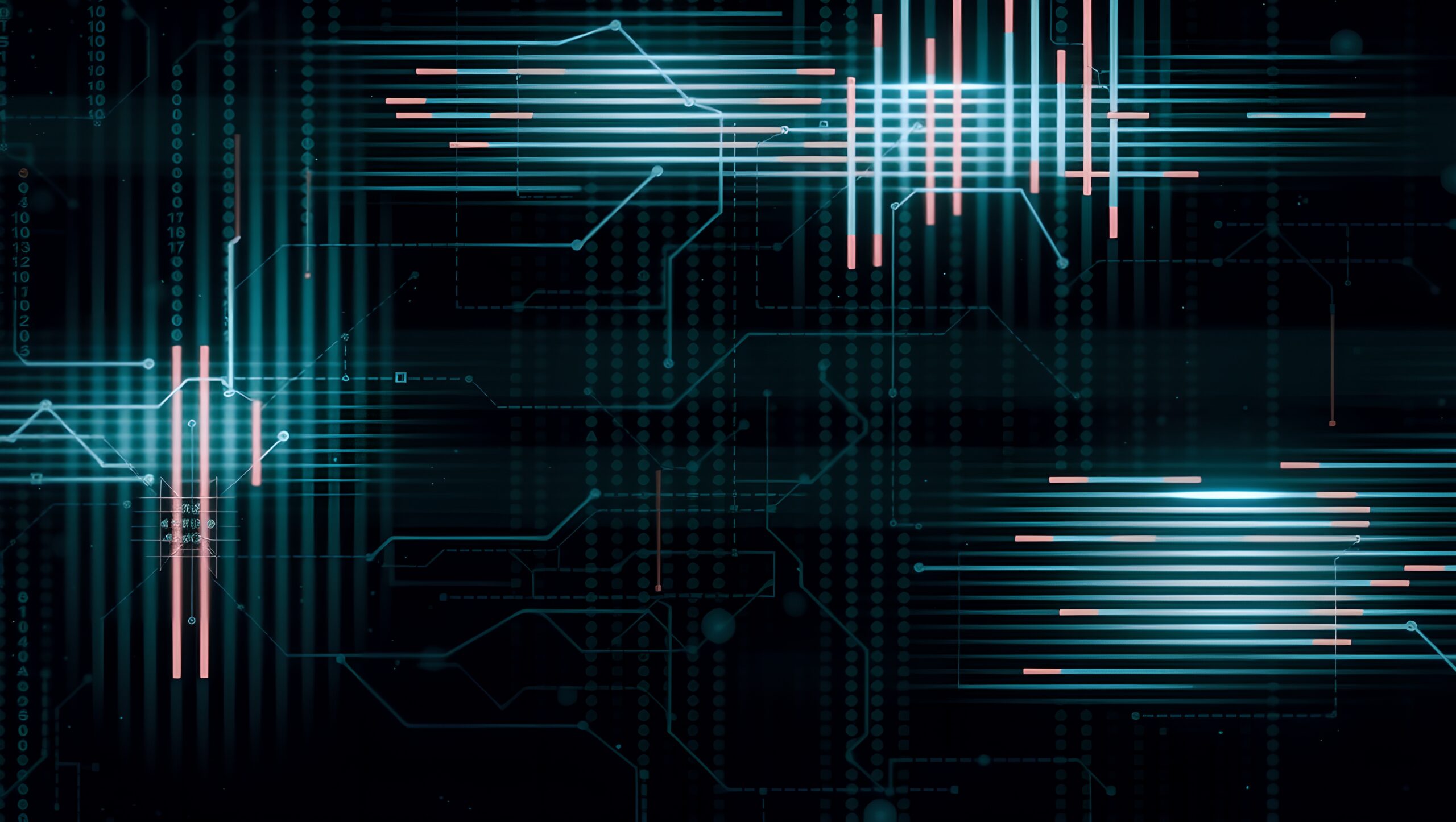Futuristic Digital Network Interface
