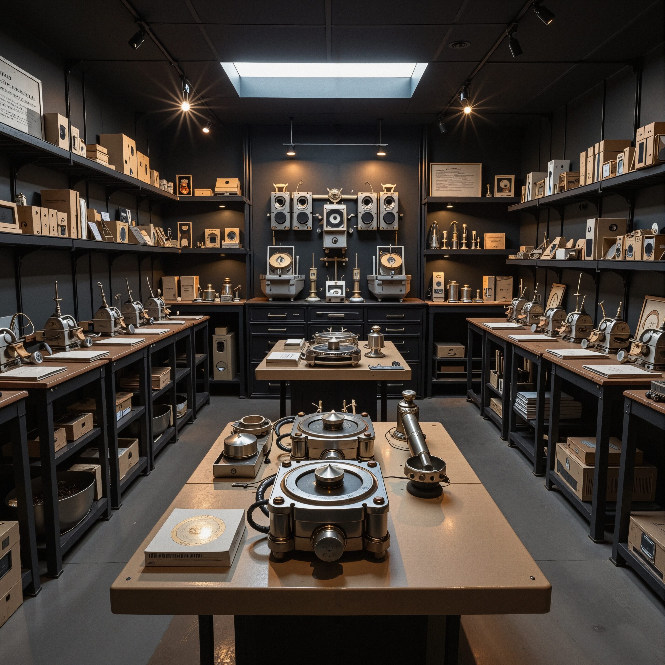 Historical Scientific Instrument Display
