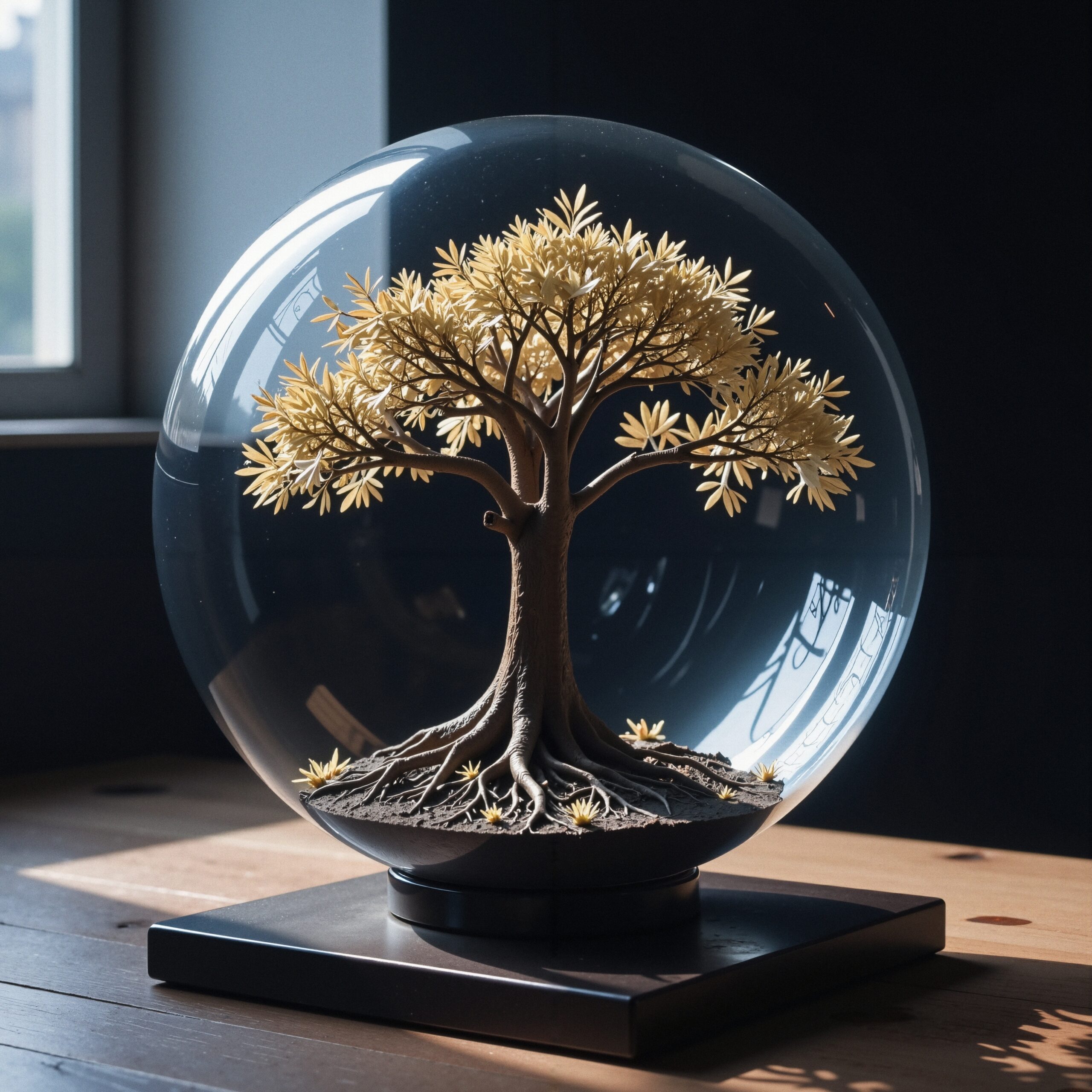 Enchanted Tree in Glass Dome
