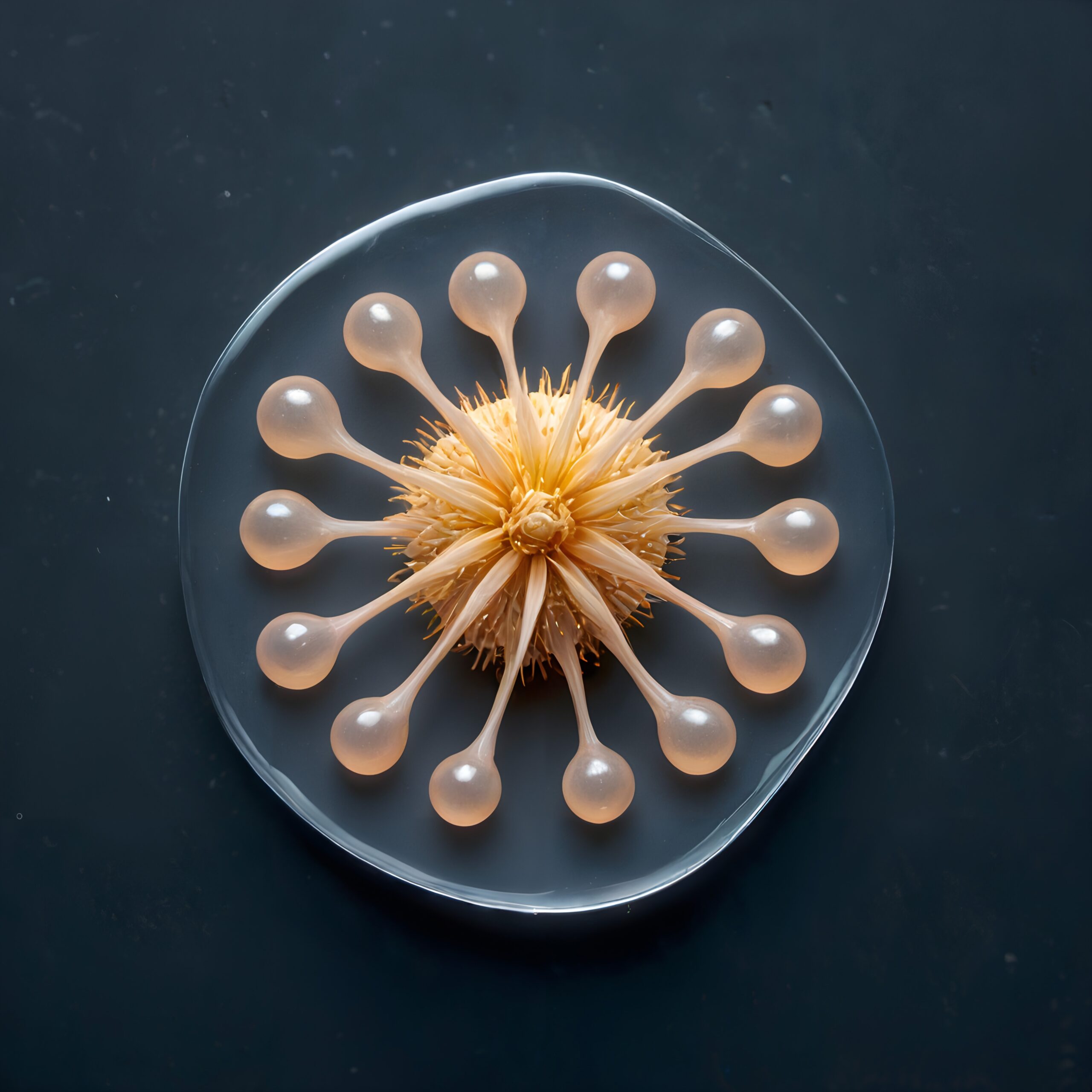 Abstract Organic Design on Plate