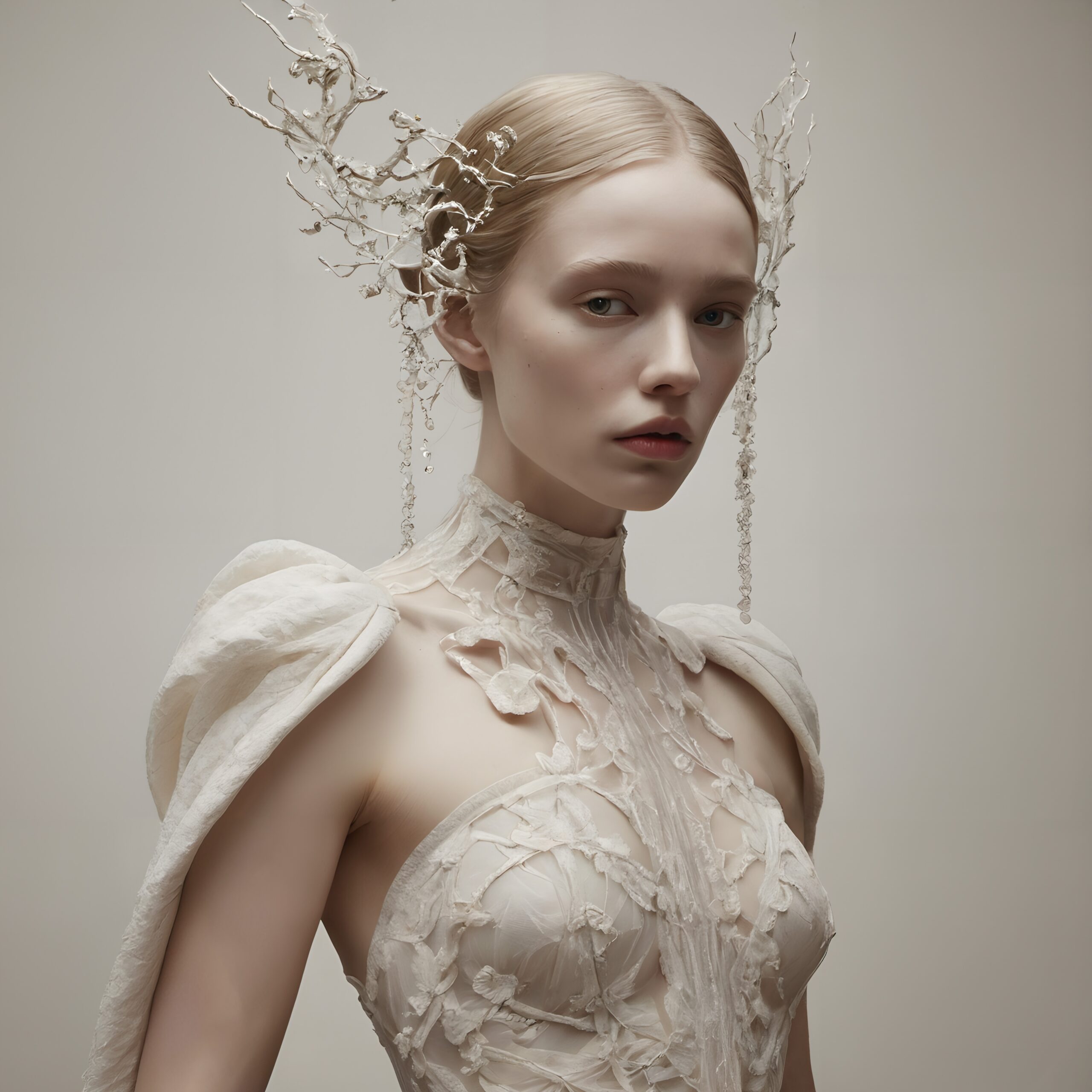 Ethereal Elegance in White Fashion