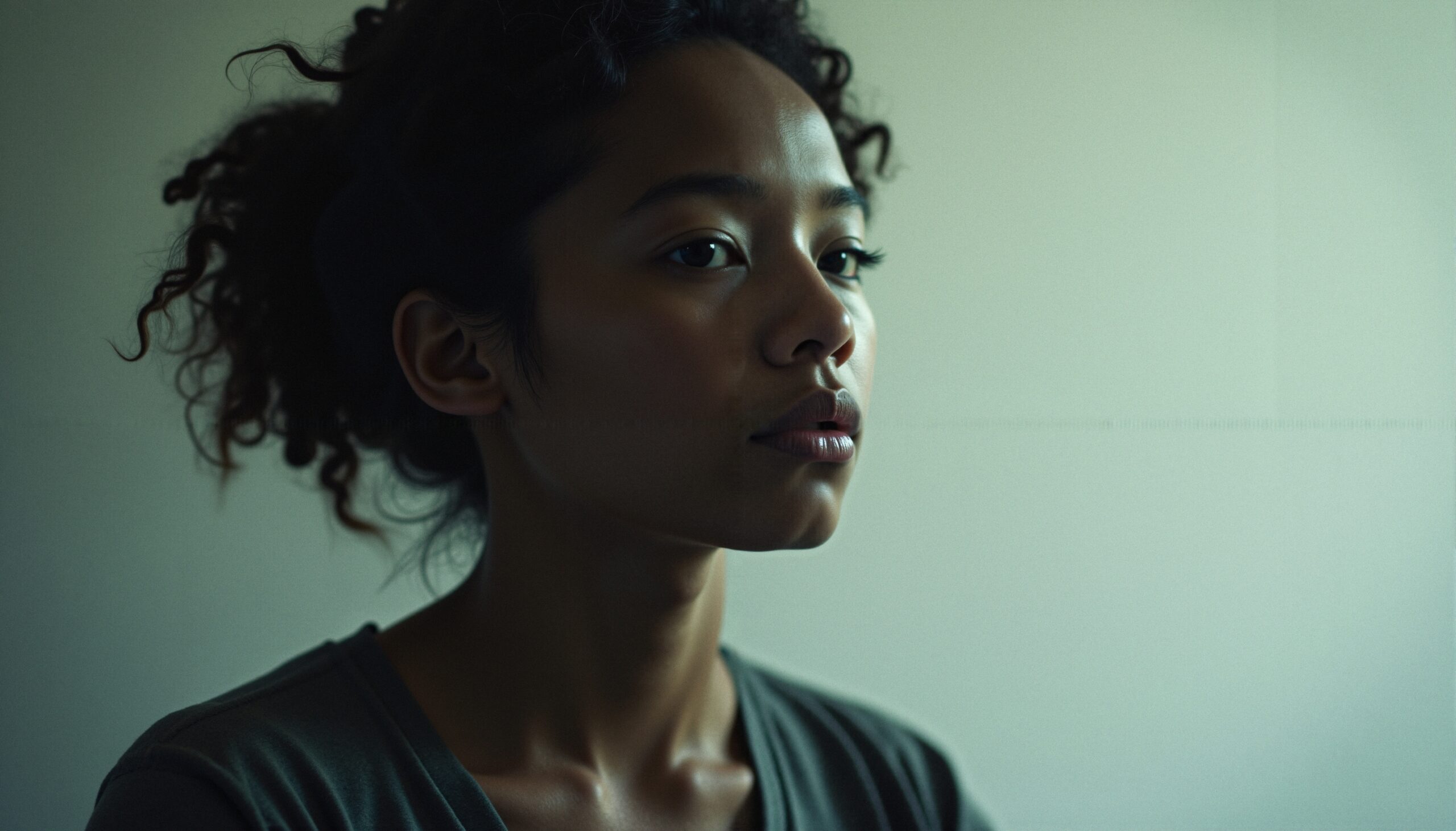 Thoughtful Woman in Soft Light