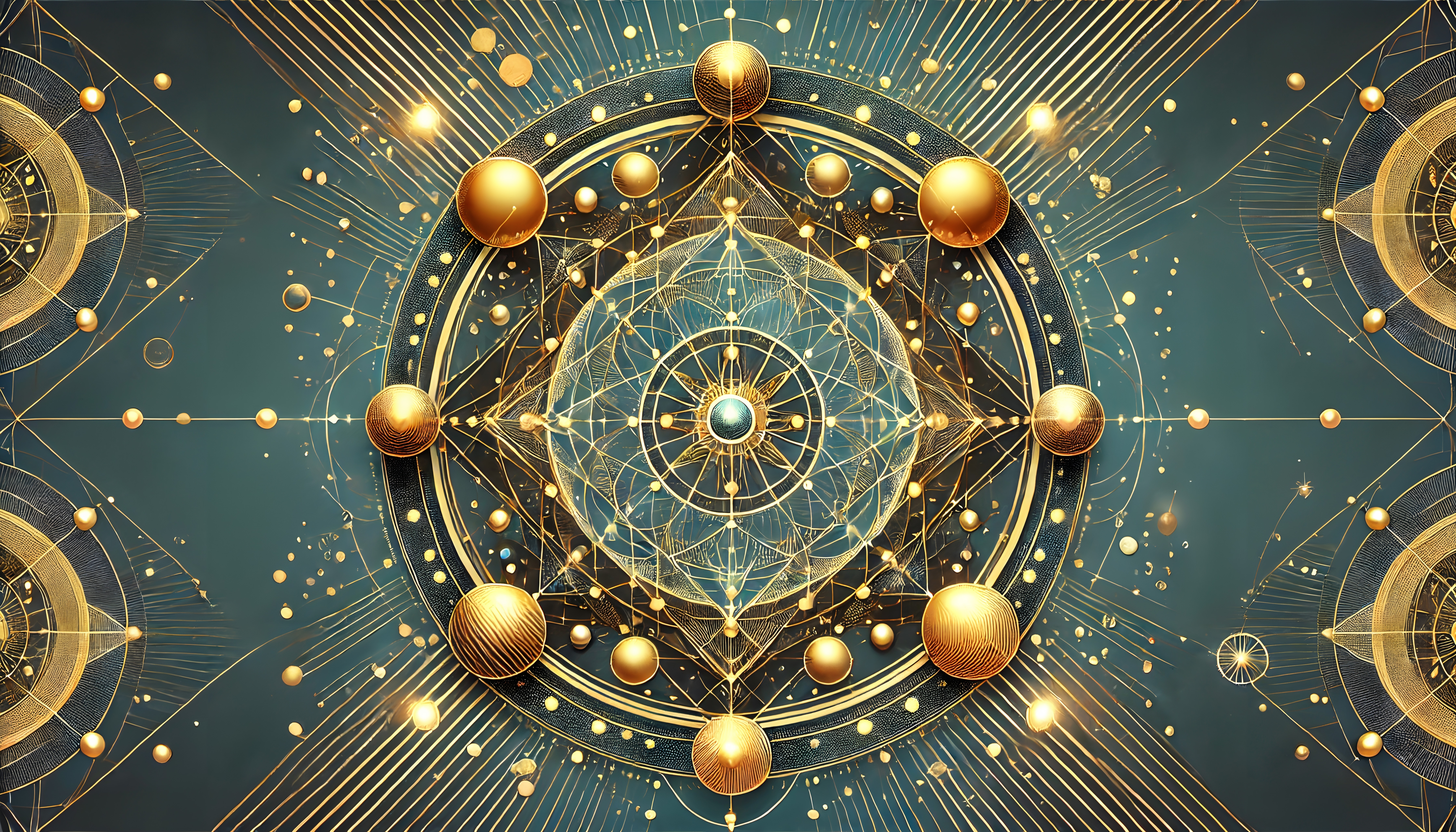 Cosmic Geometric Mandala Art