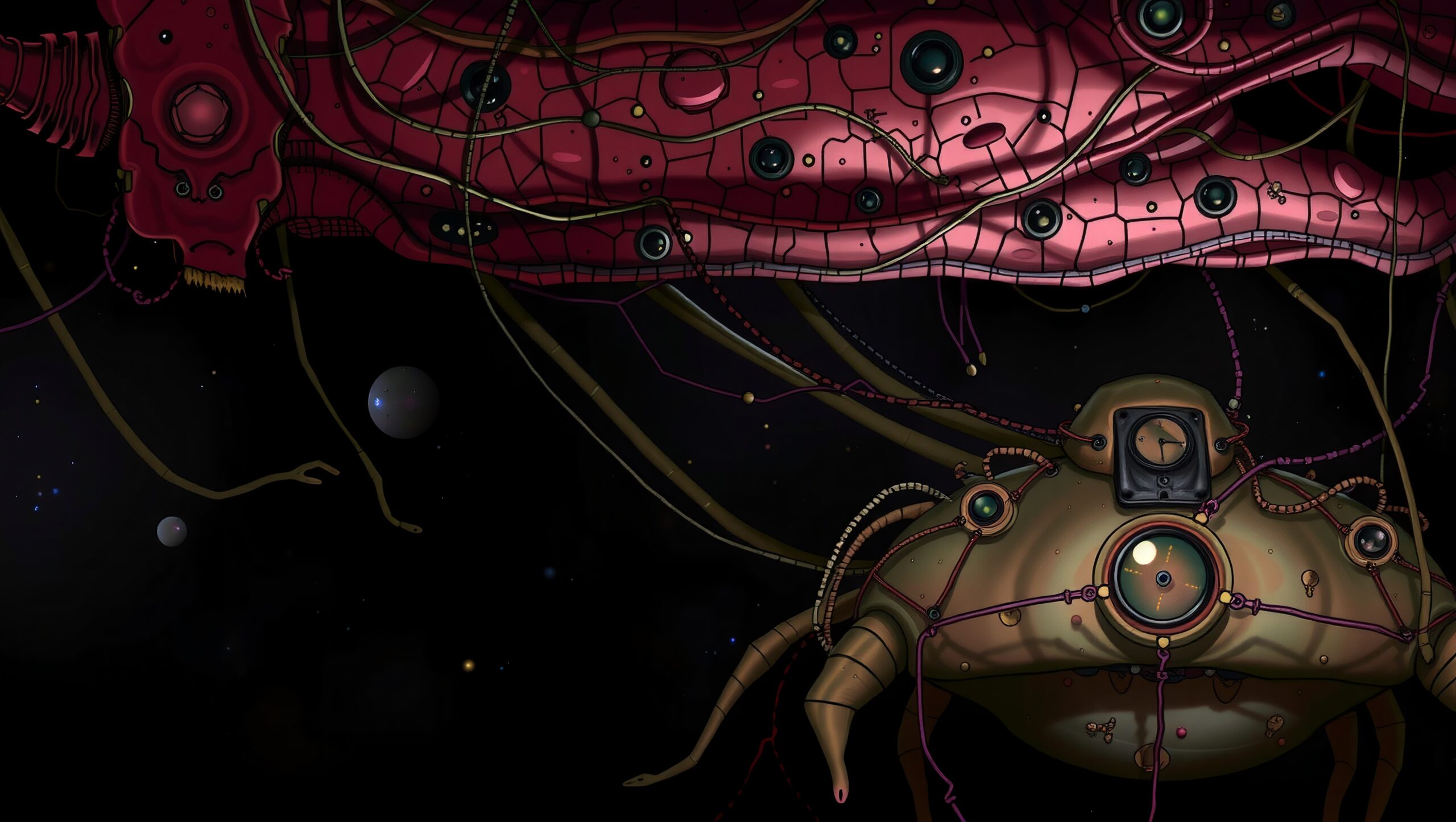 Futuristic Cosmic Mechanical Entity