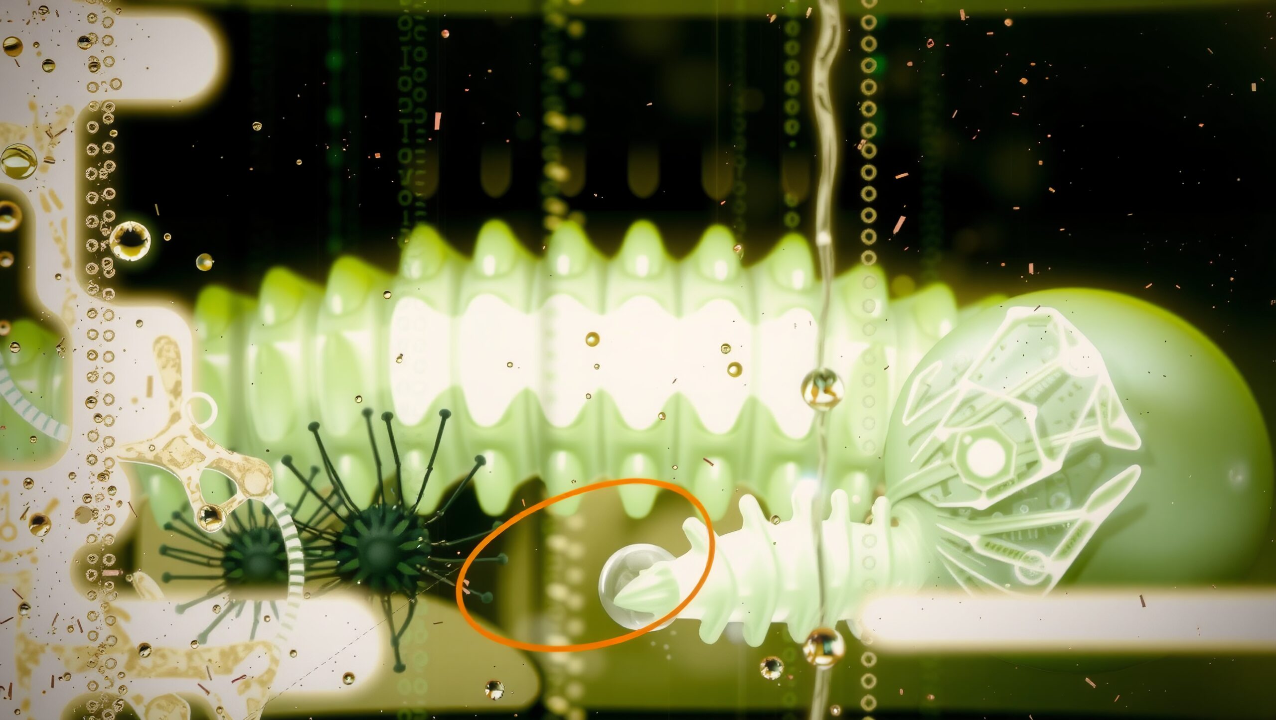 Futuristic Biomechanical Digital Scene