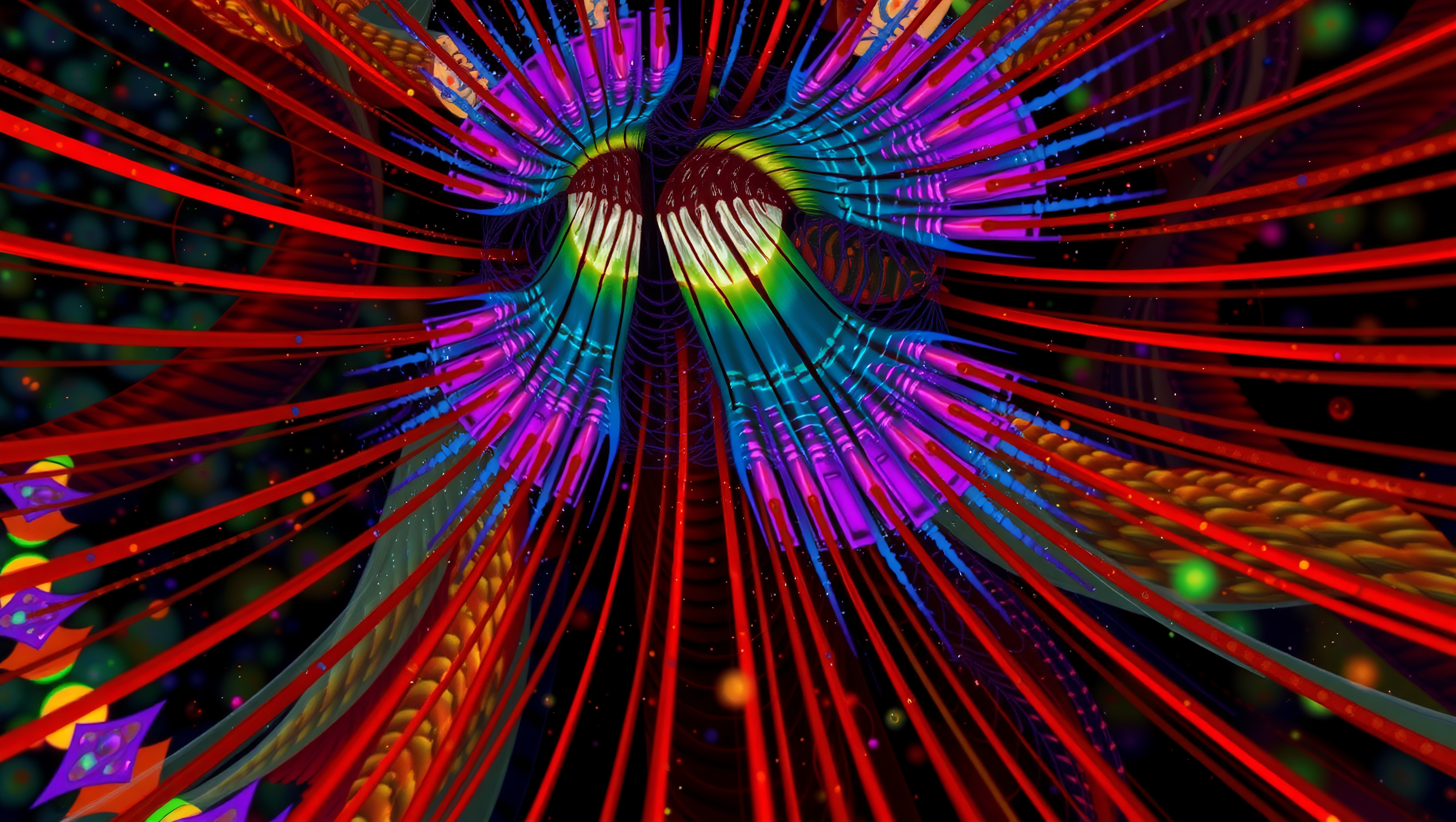 Kaleidoscopic Vortex of Vibrant Colors