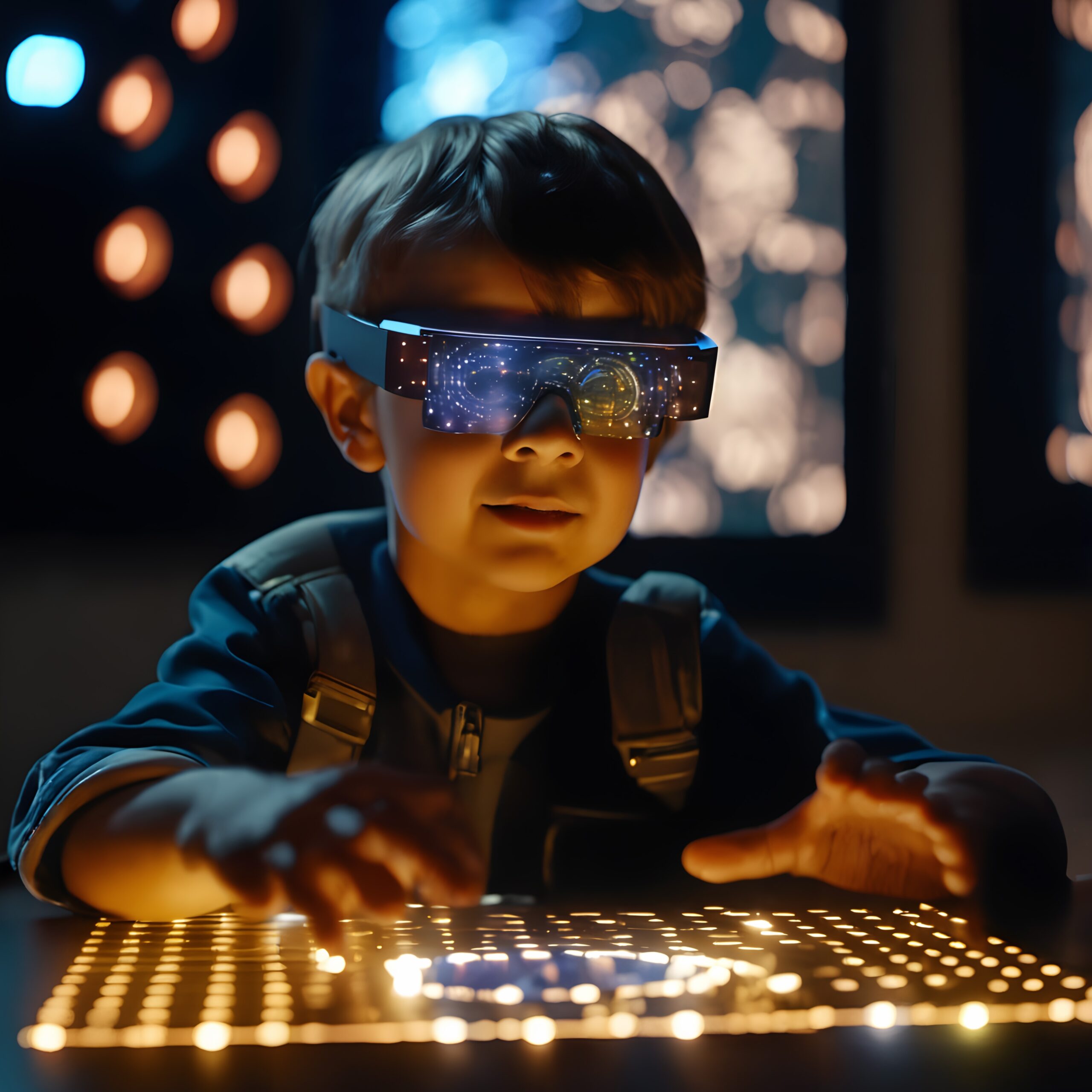 Futuristic Child’s Interactive Exploration