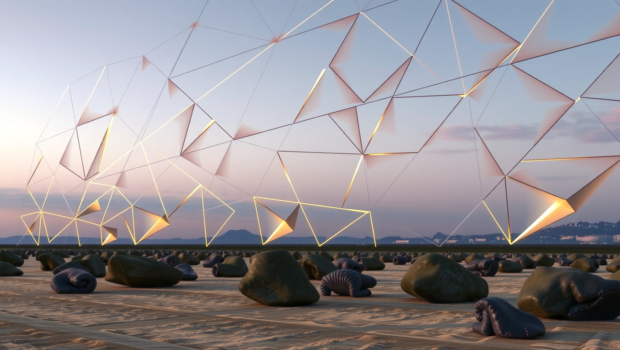 Artistic Fusion of Nature and Geometry