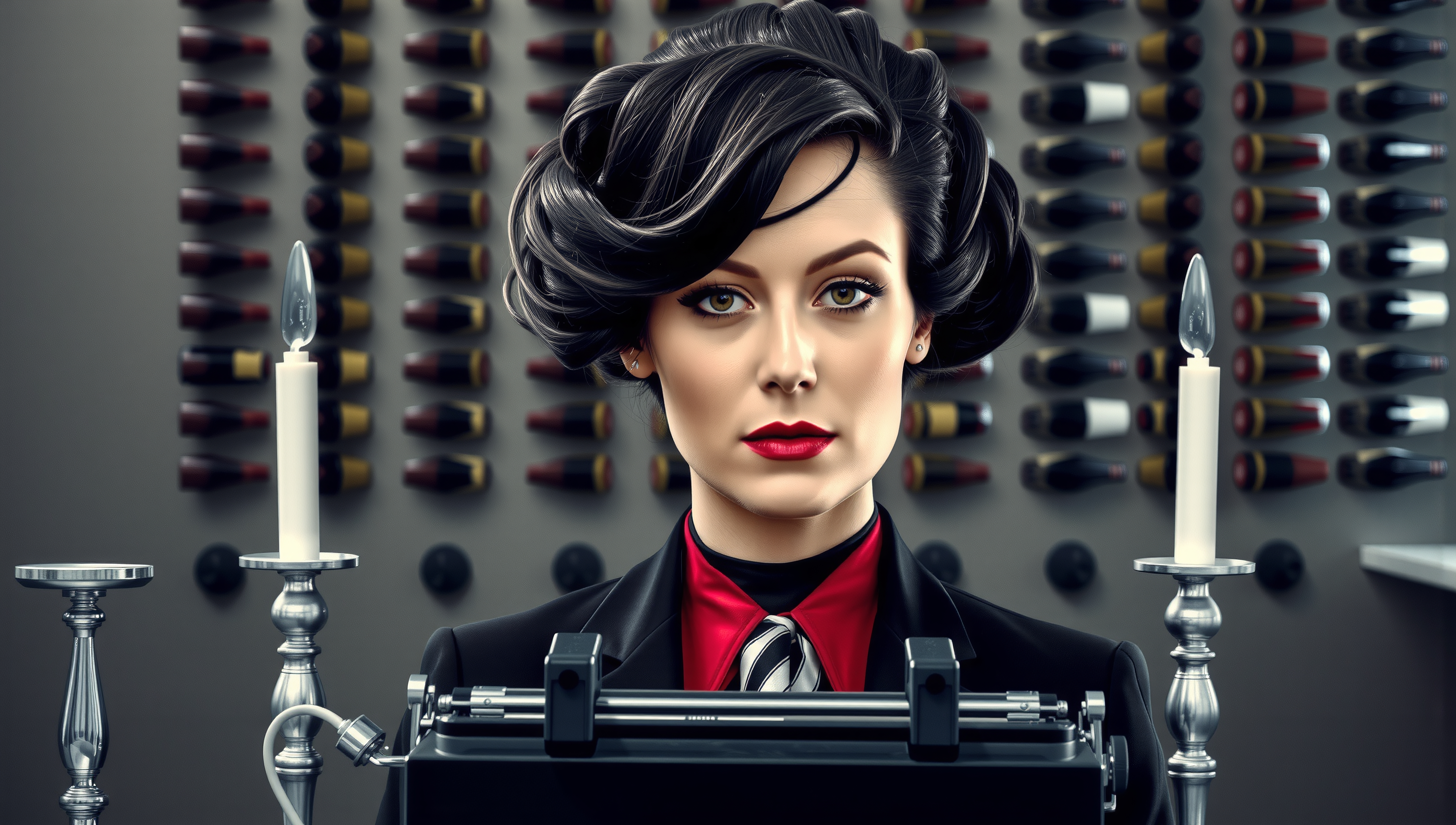 Sophisticated Retro Office Scene