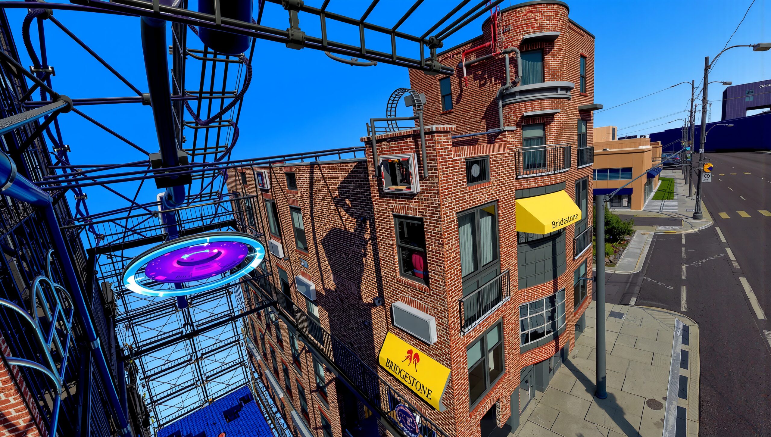 Cityscape with Futuristic Architecture