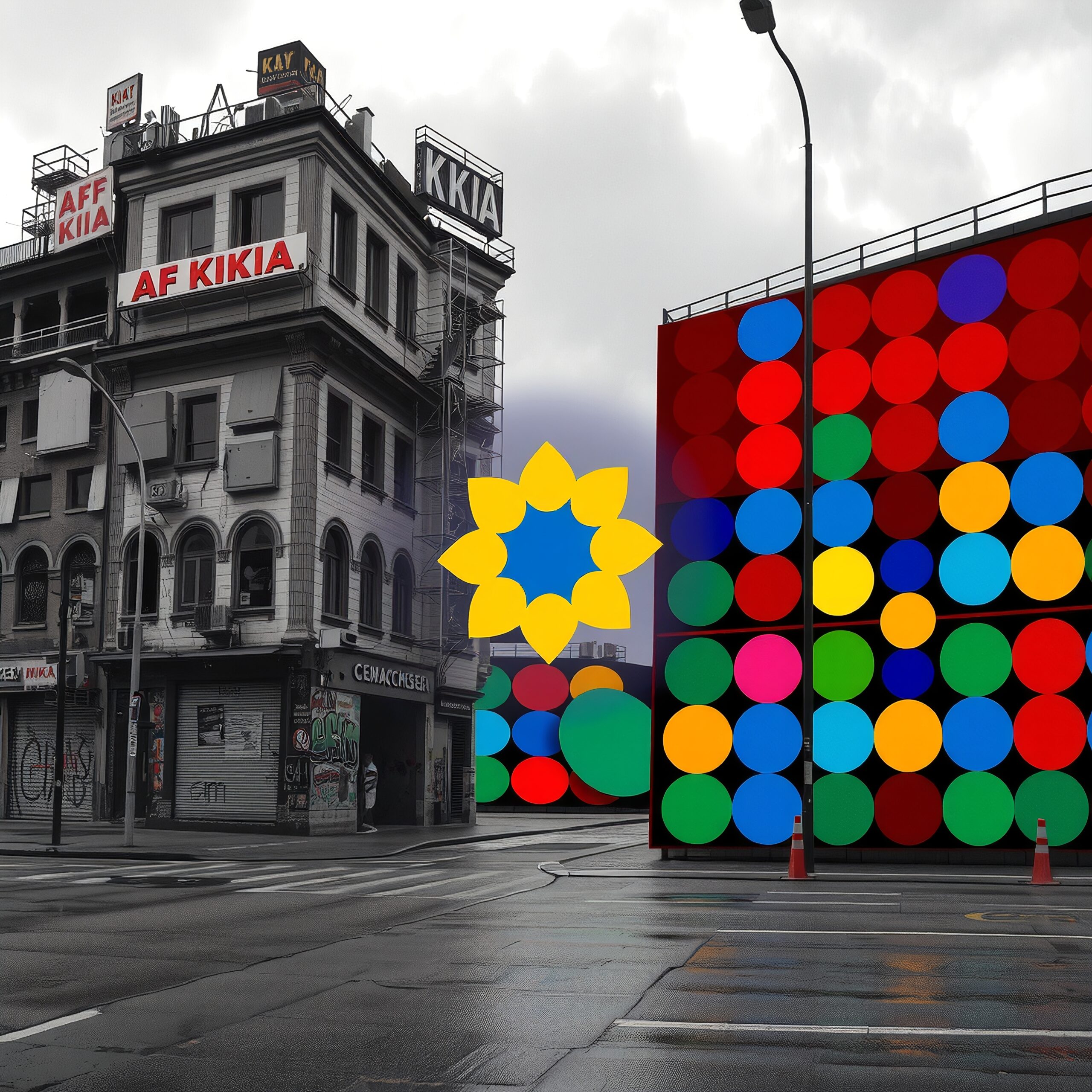 Colorful Architecture Meets Urban Decay