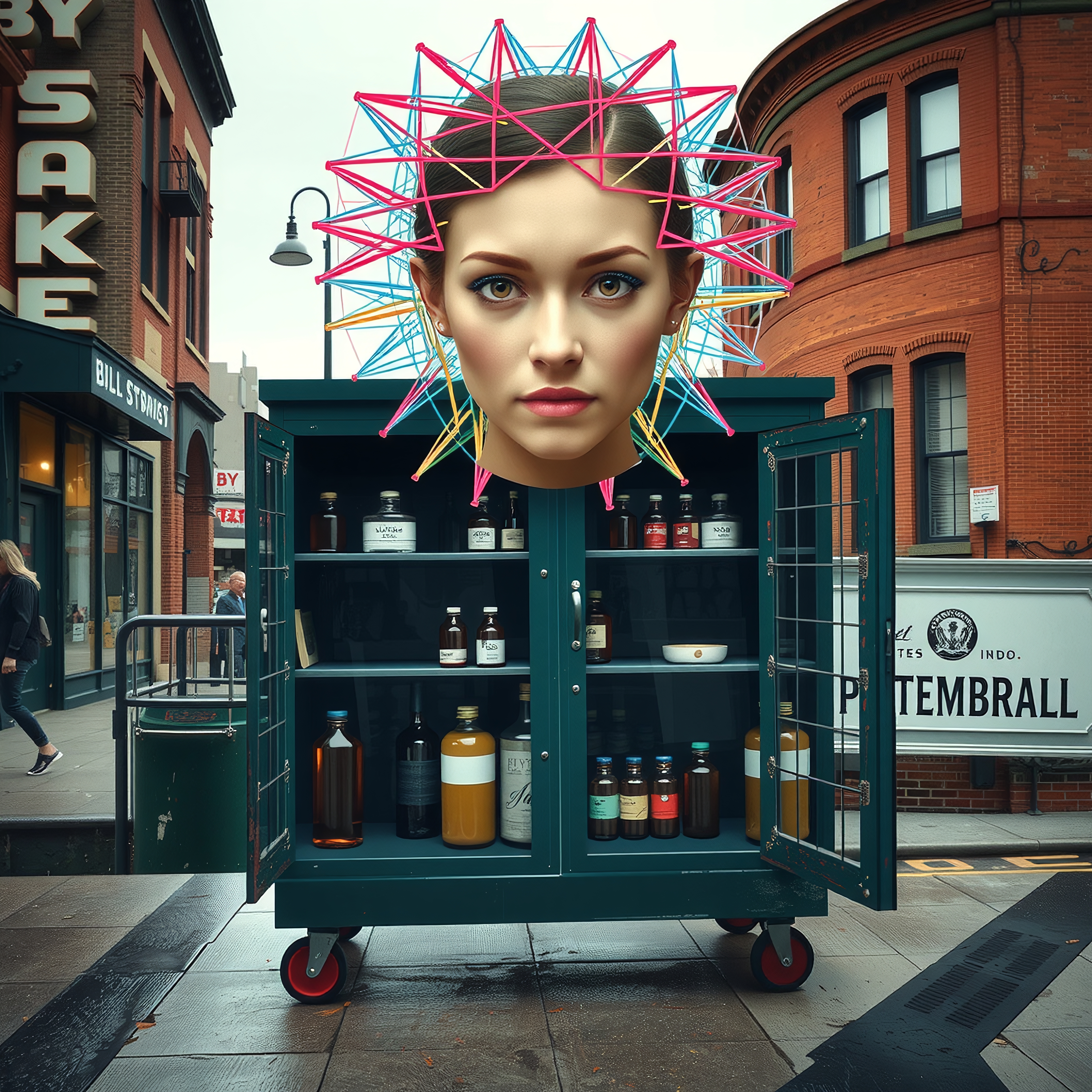 Surreal Urban Apothecary Dreamscape