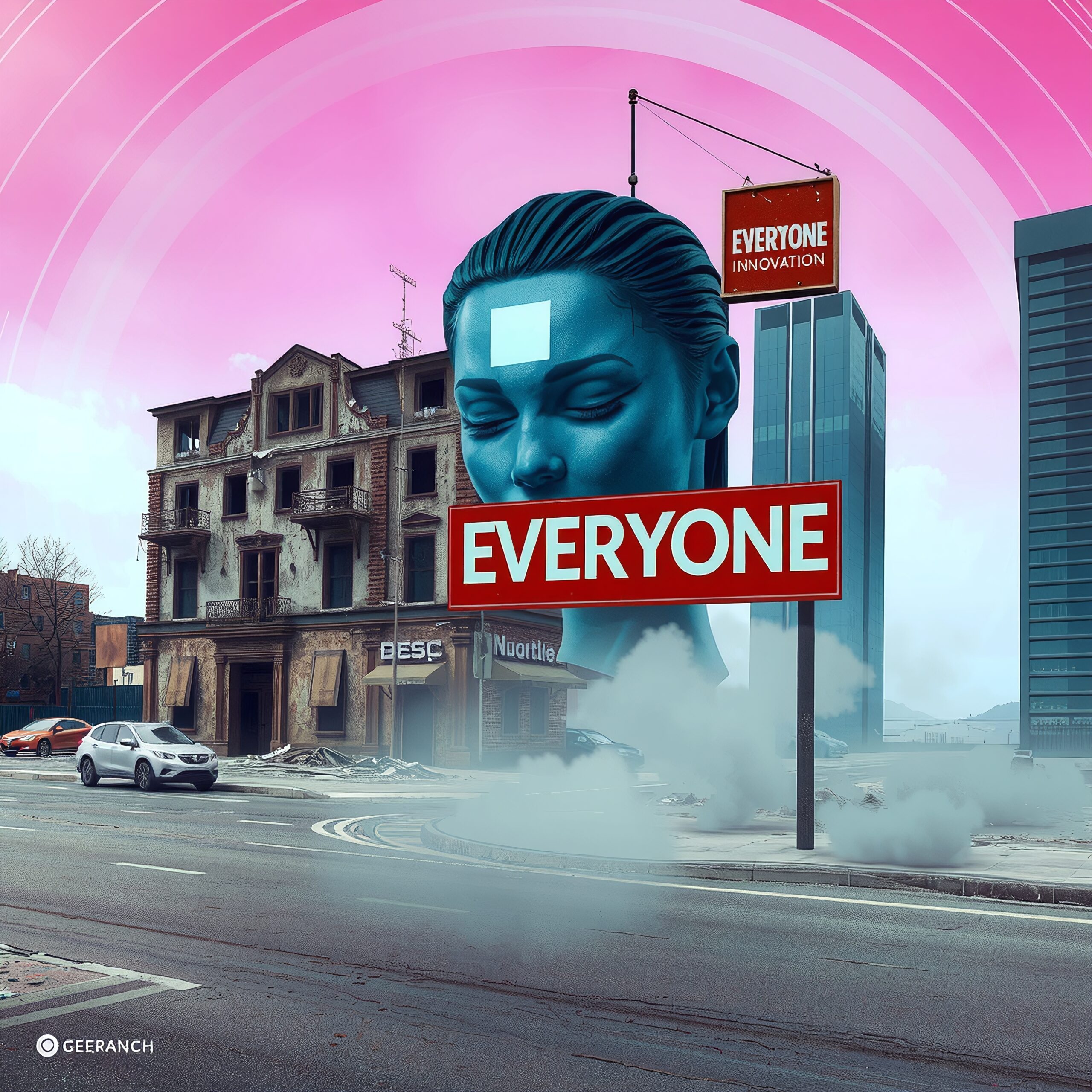 Futuristic Urban Landscape Art