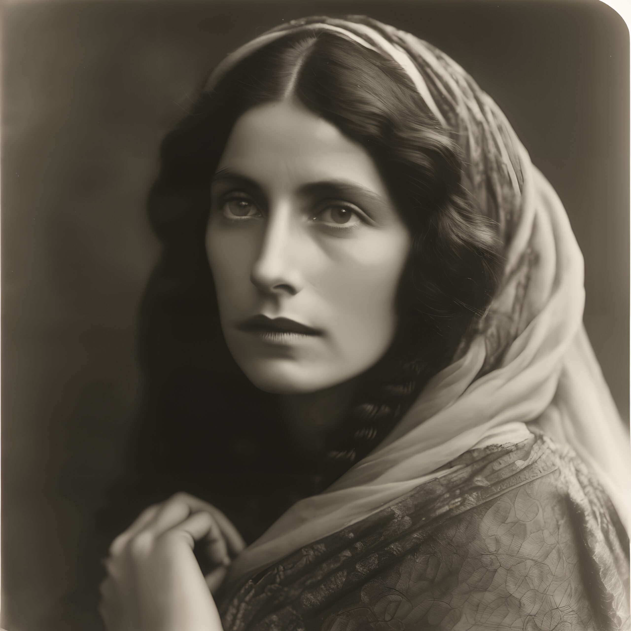 Elegant Vintage Woman Portrait