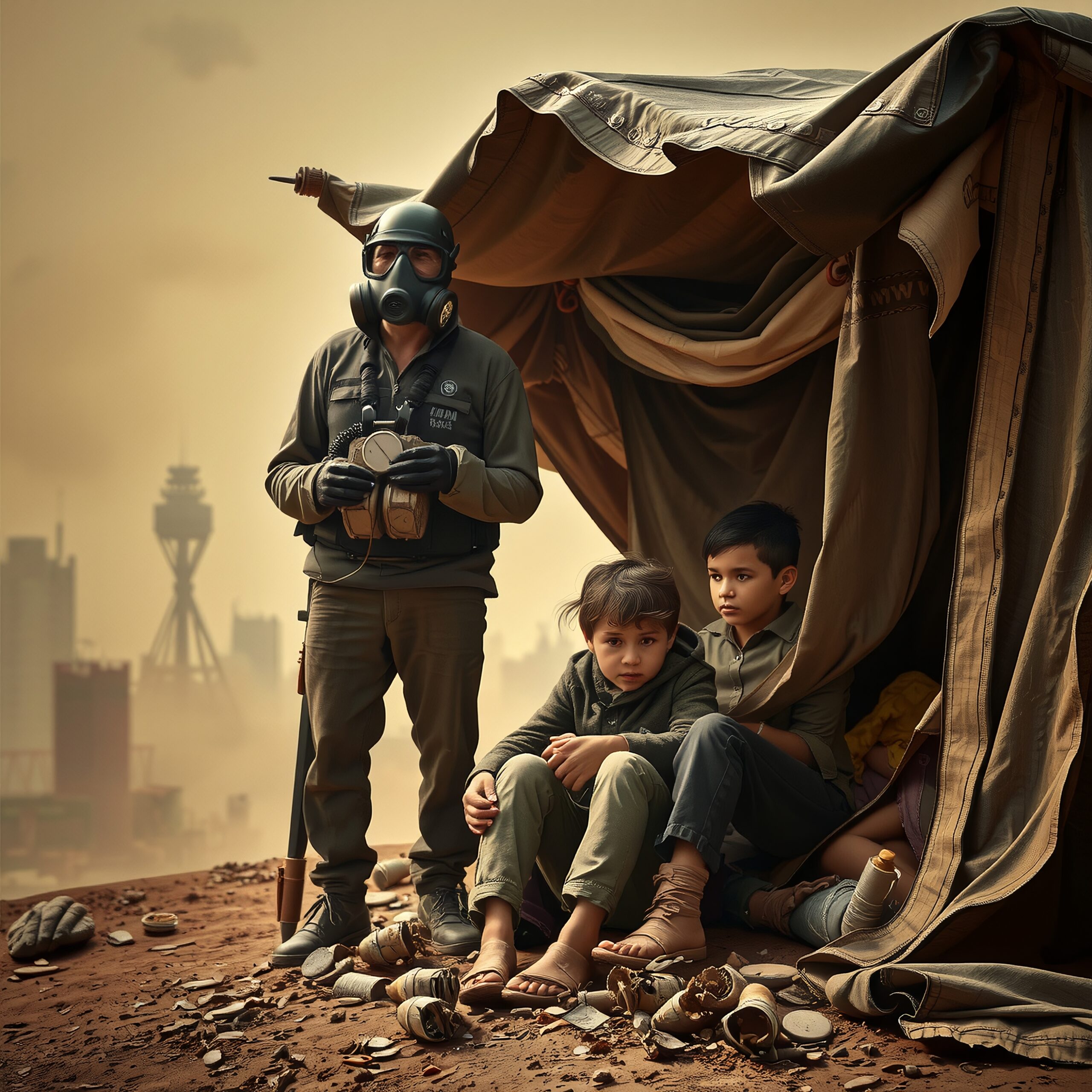 Survival Amid Dystopian Ruins