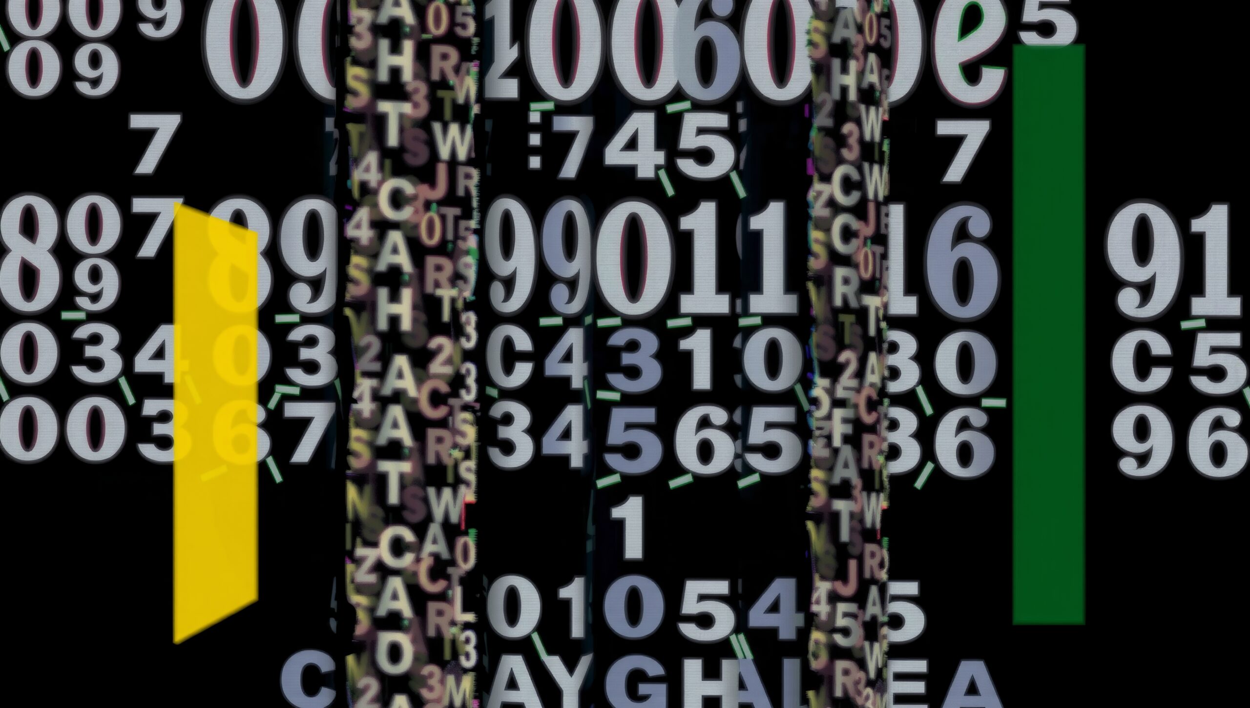 Digital Alphanumeric Abstract Art